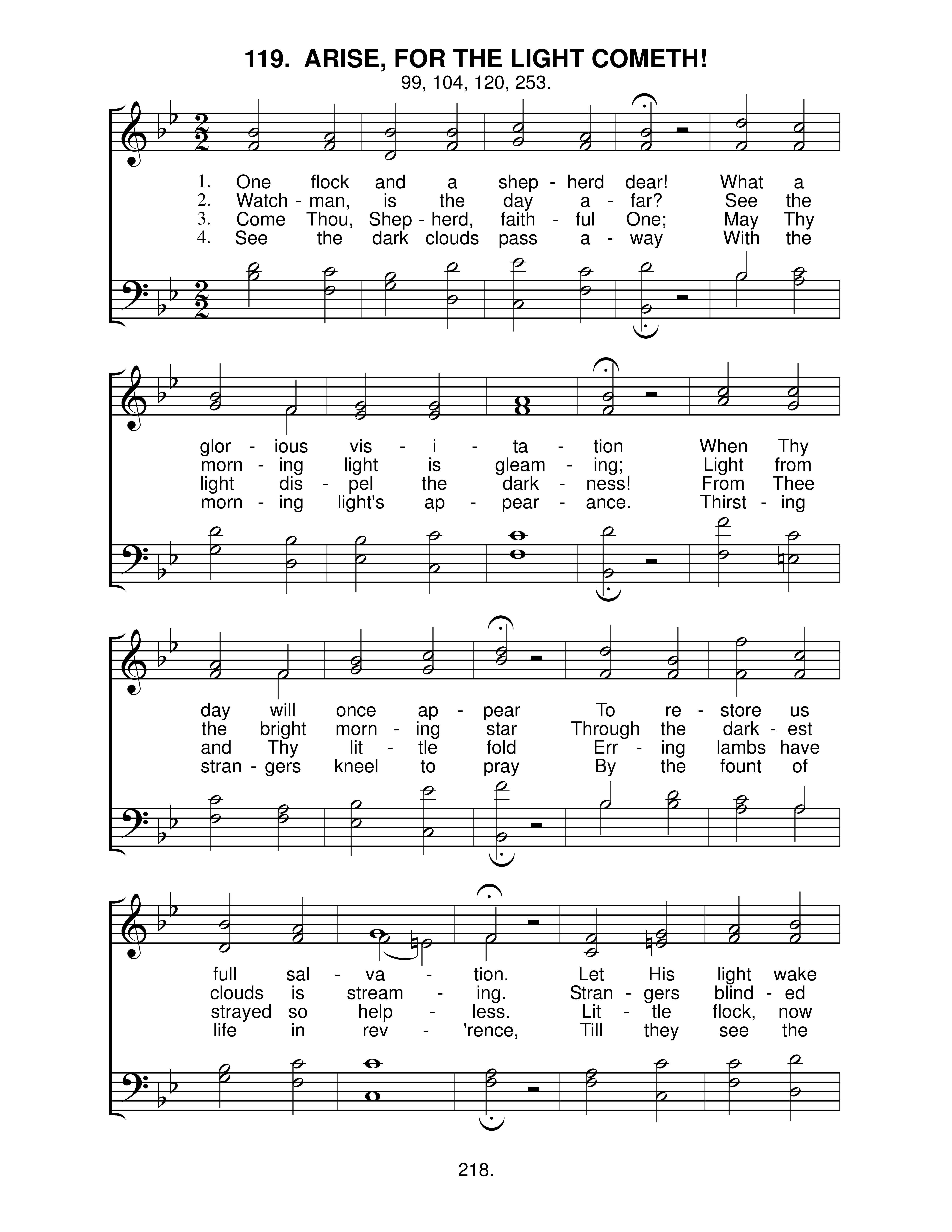 Arise For The Light Cometh (#119) page 1