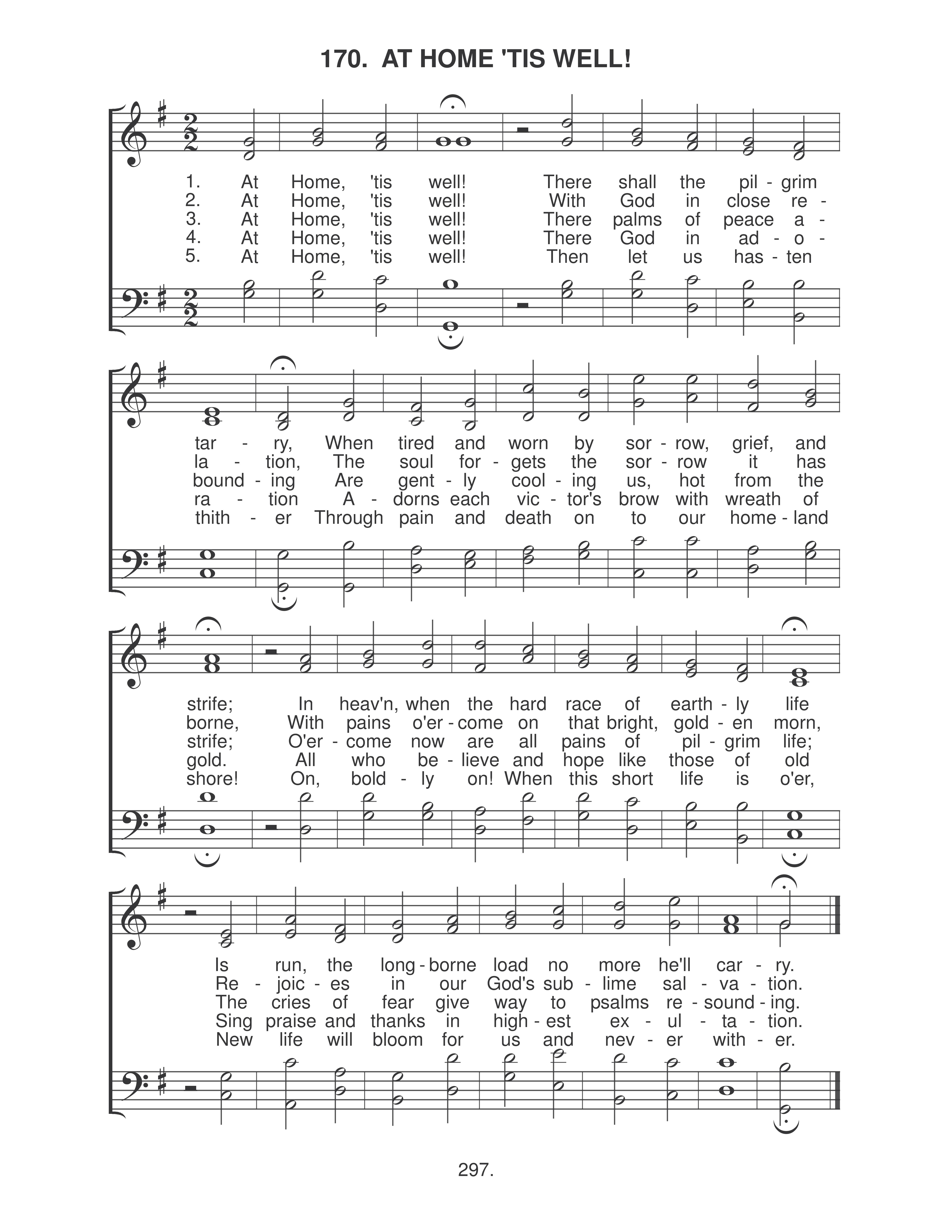 At Home 'Tis Well (#170)