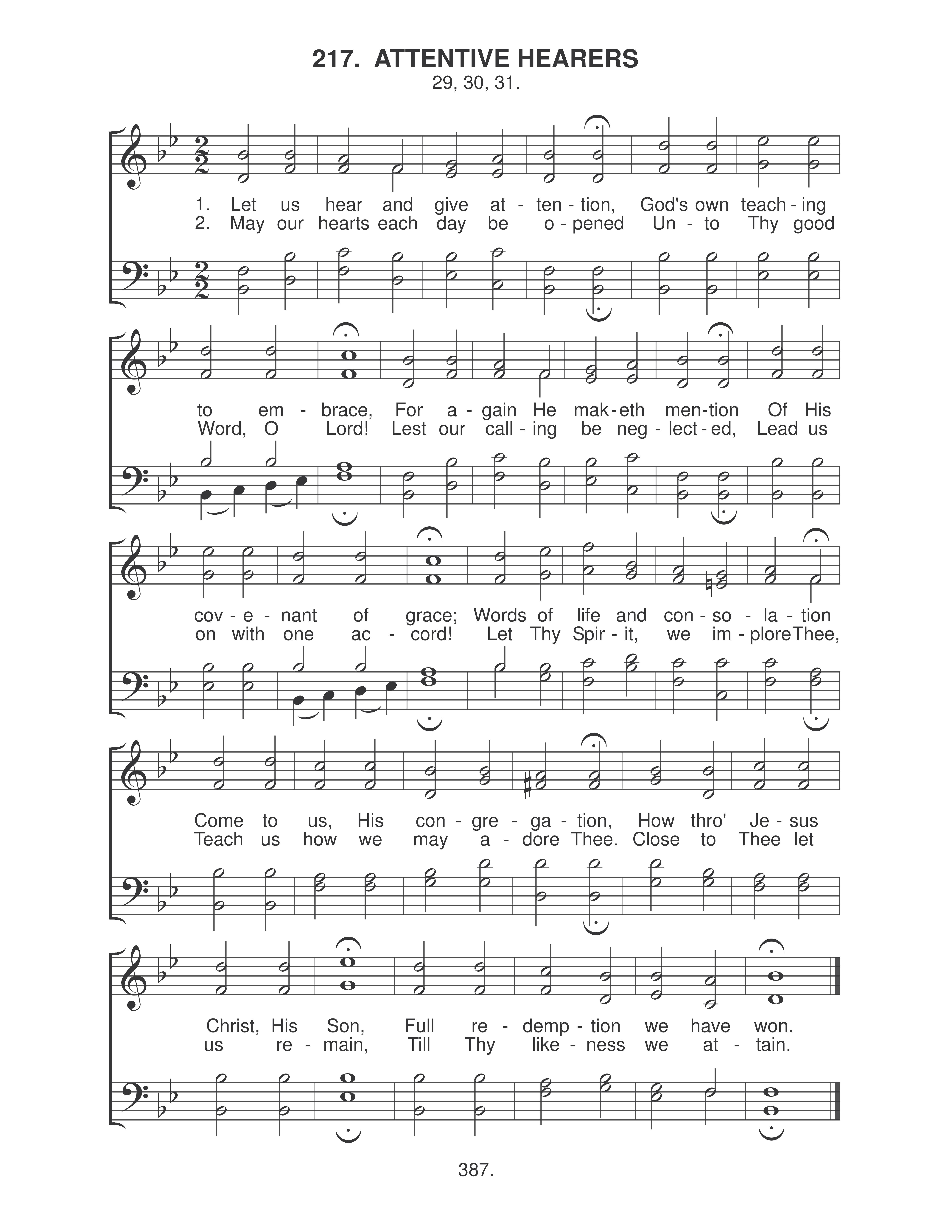 Attentive Hearers (#217)