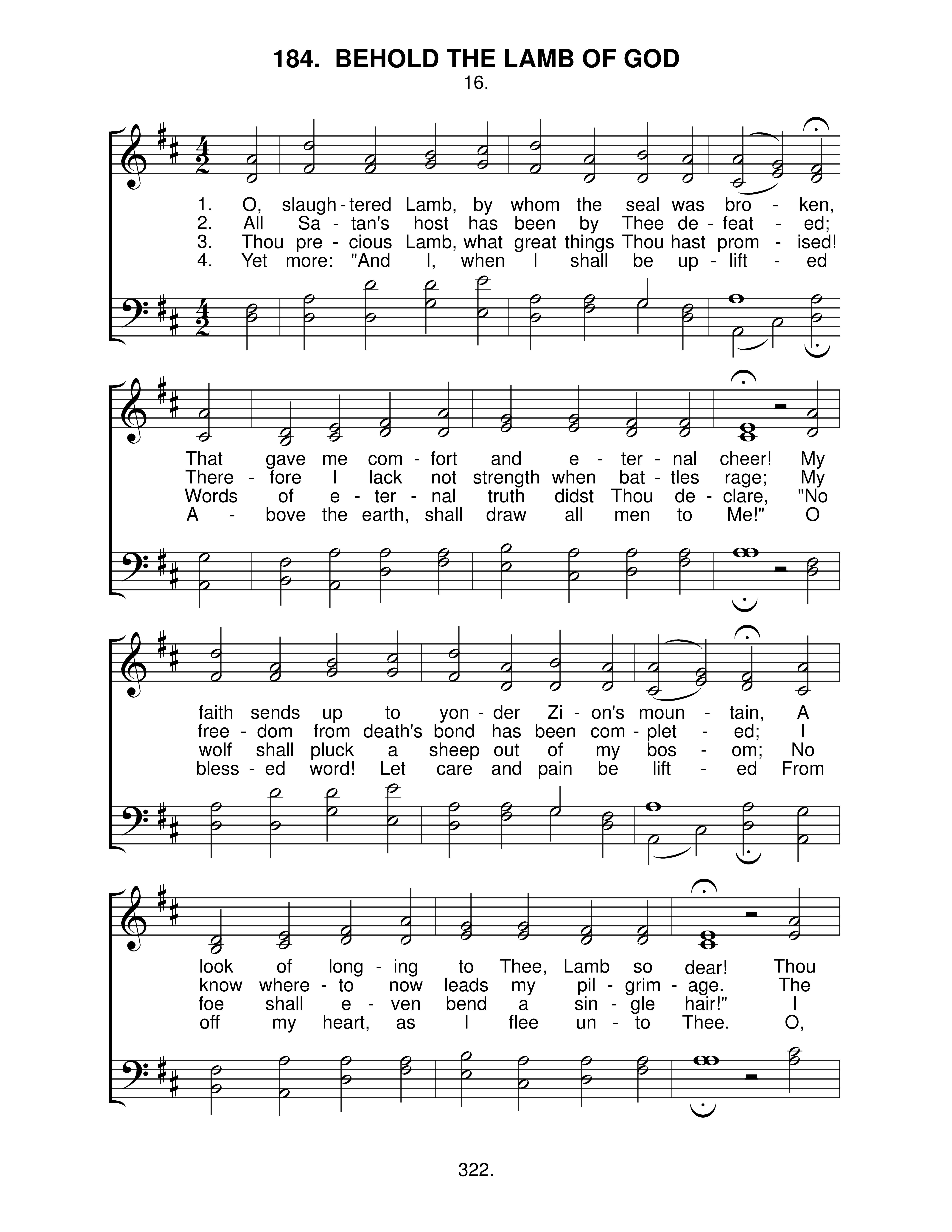 Behold The Lamb Of God (#184) page 1