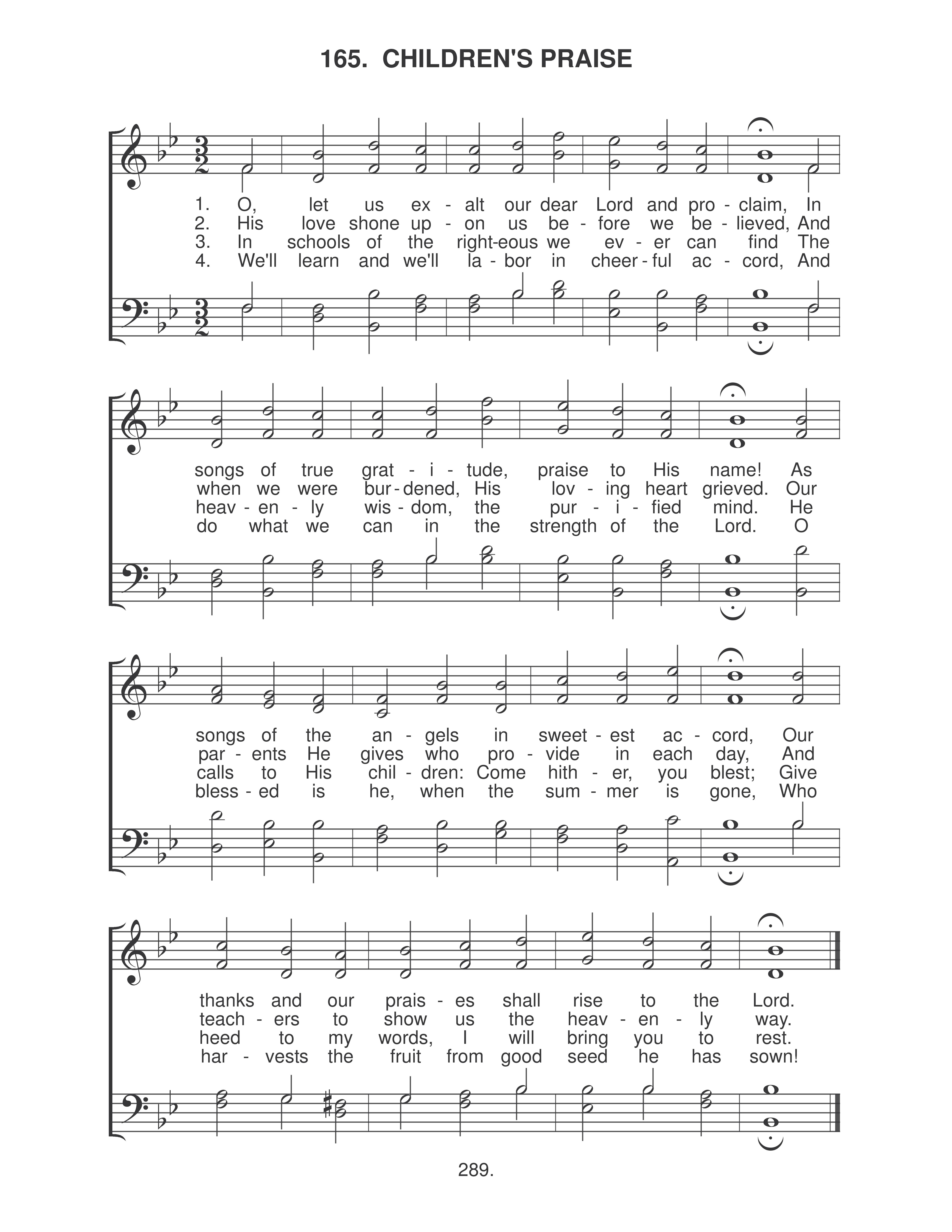Children's Praise (#165)