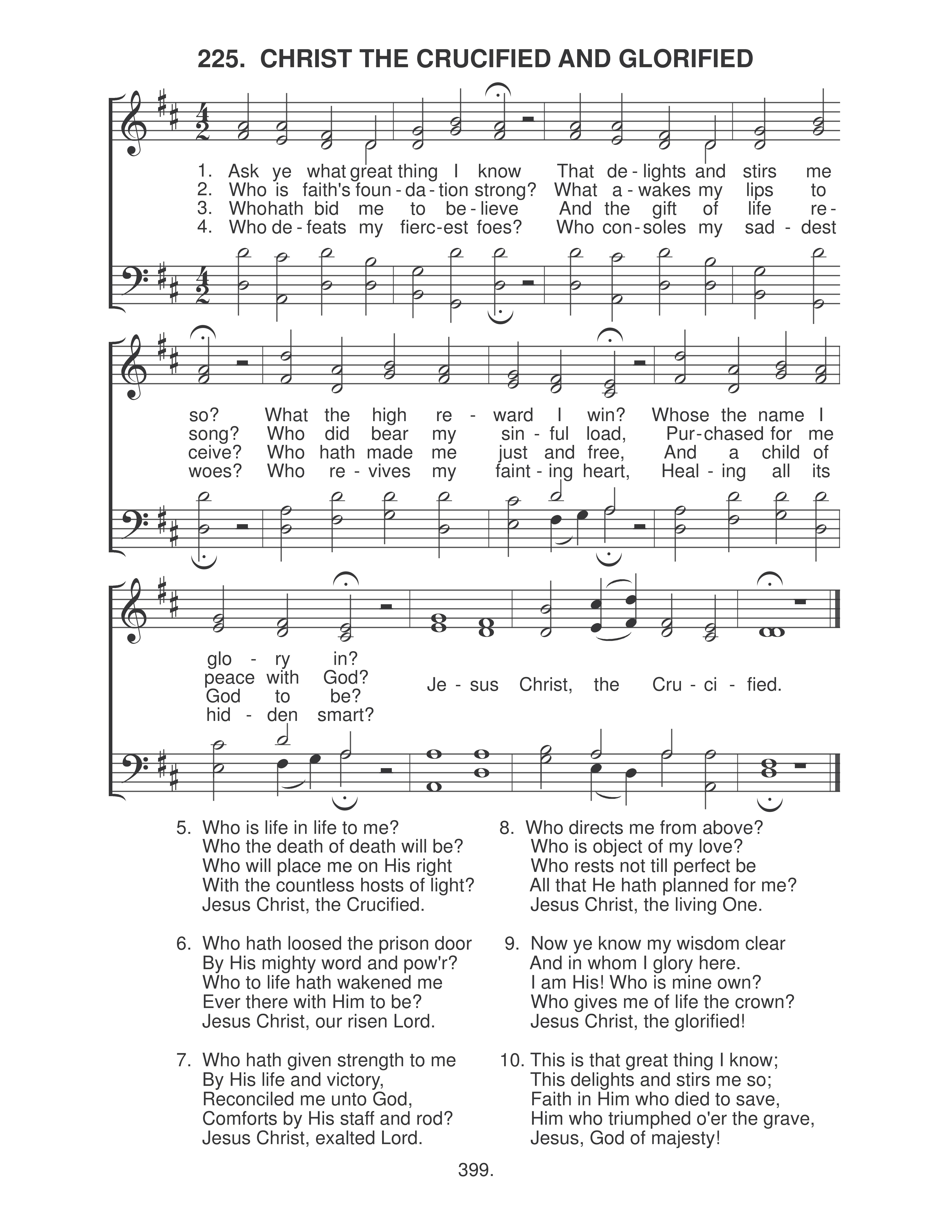 Christ The Crucified And Glorified (#225)