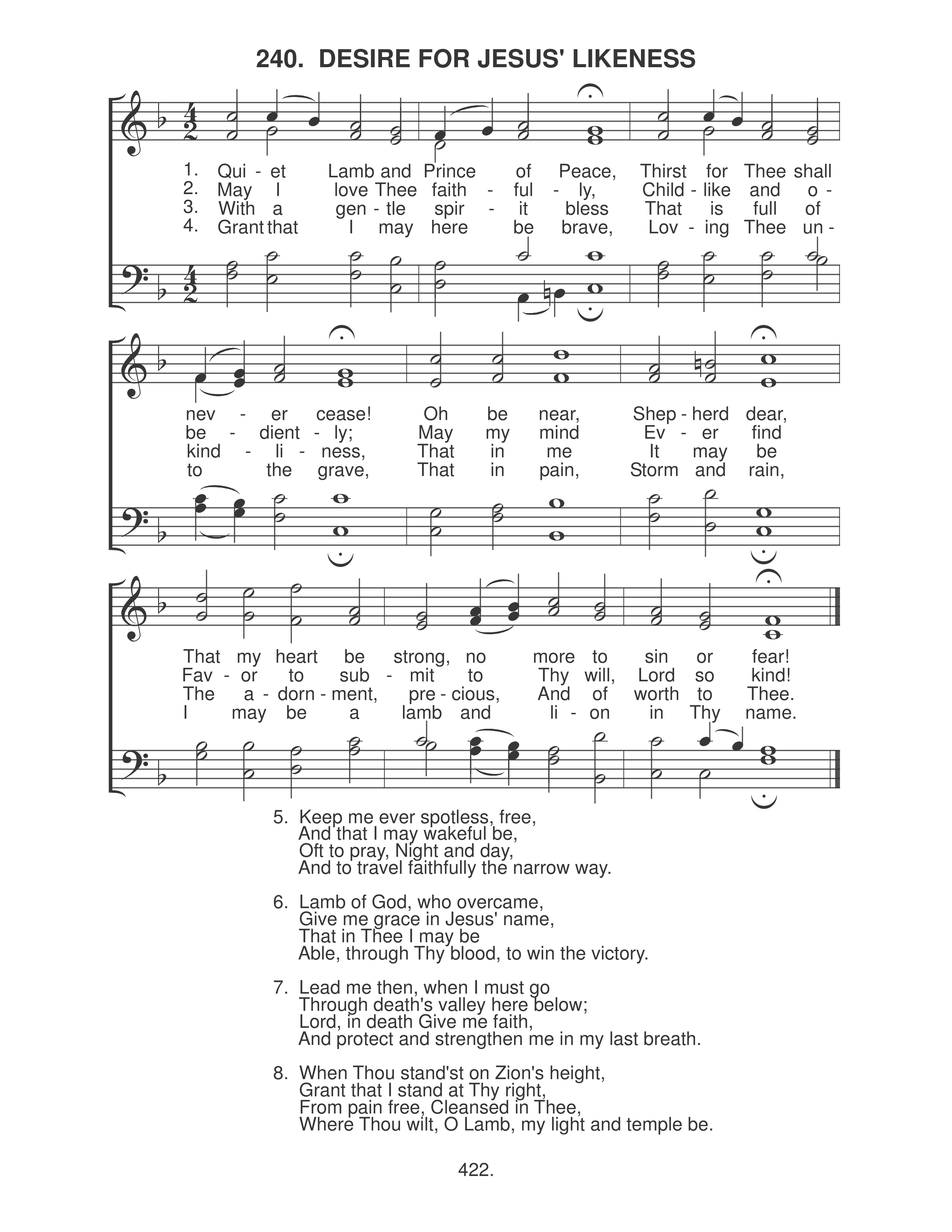 Desire For Jesus' Likeness (#240)