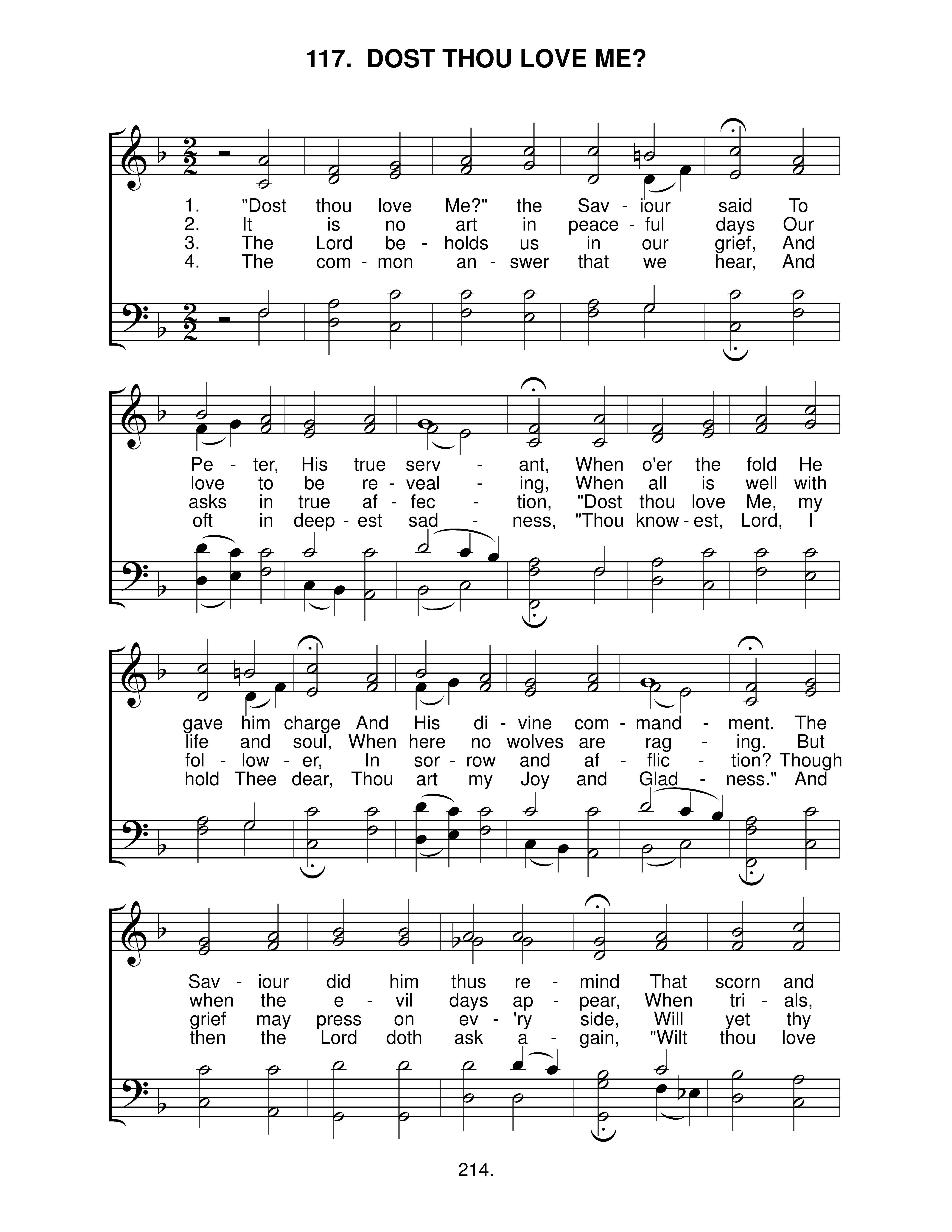 Dost Thou Love Me (#117) page 1