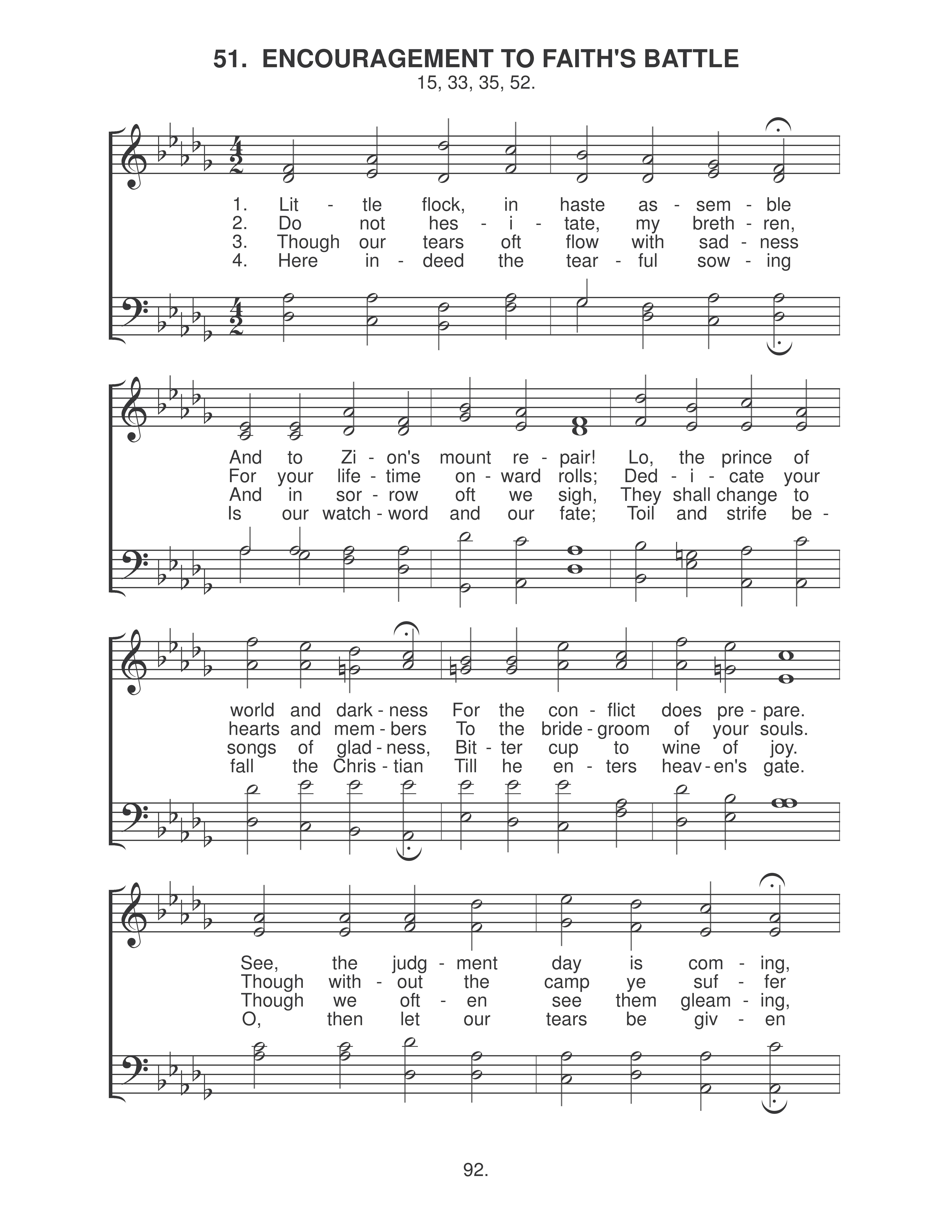 Encouragement To Faith's Battle (#51) page 1