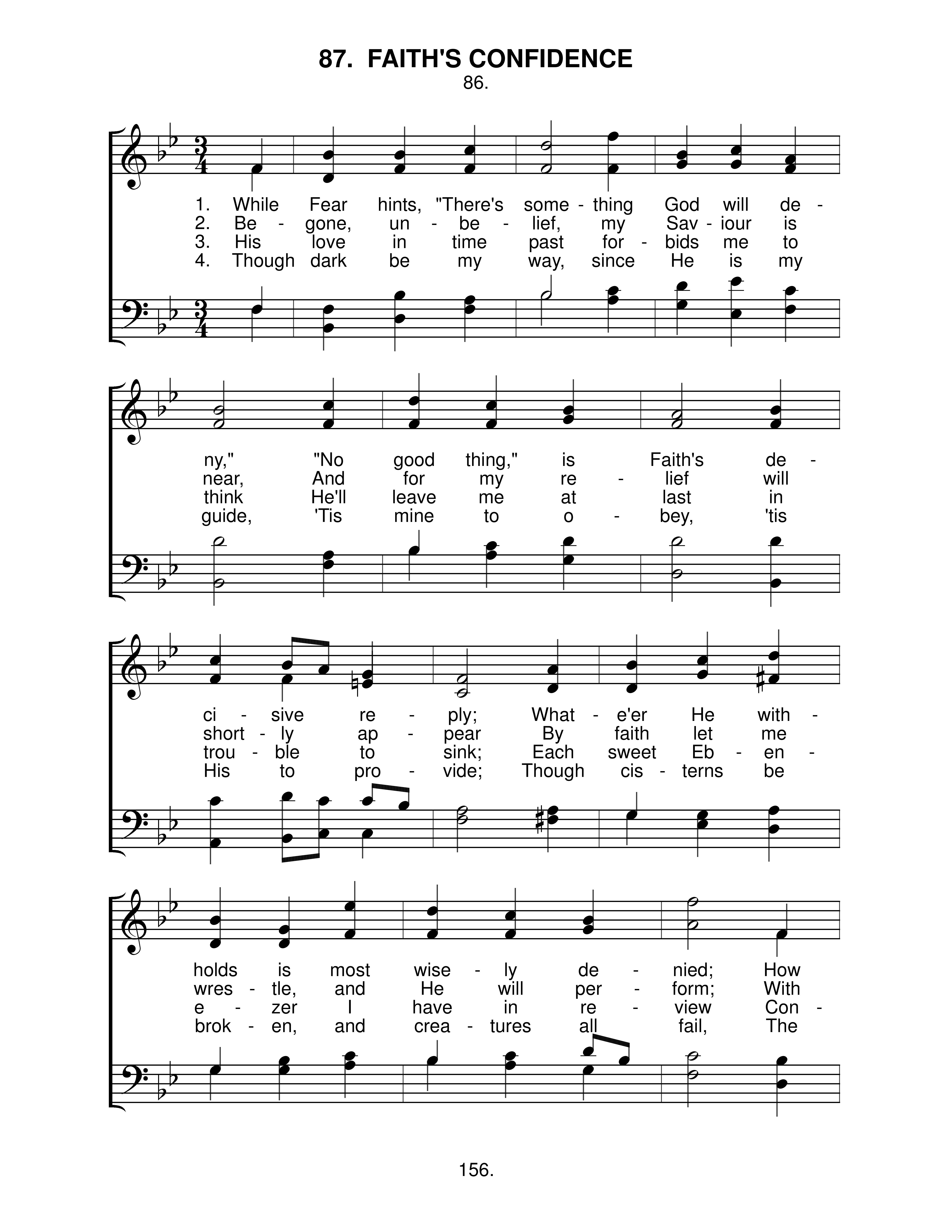 Faith's Confidence (#87) page 1