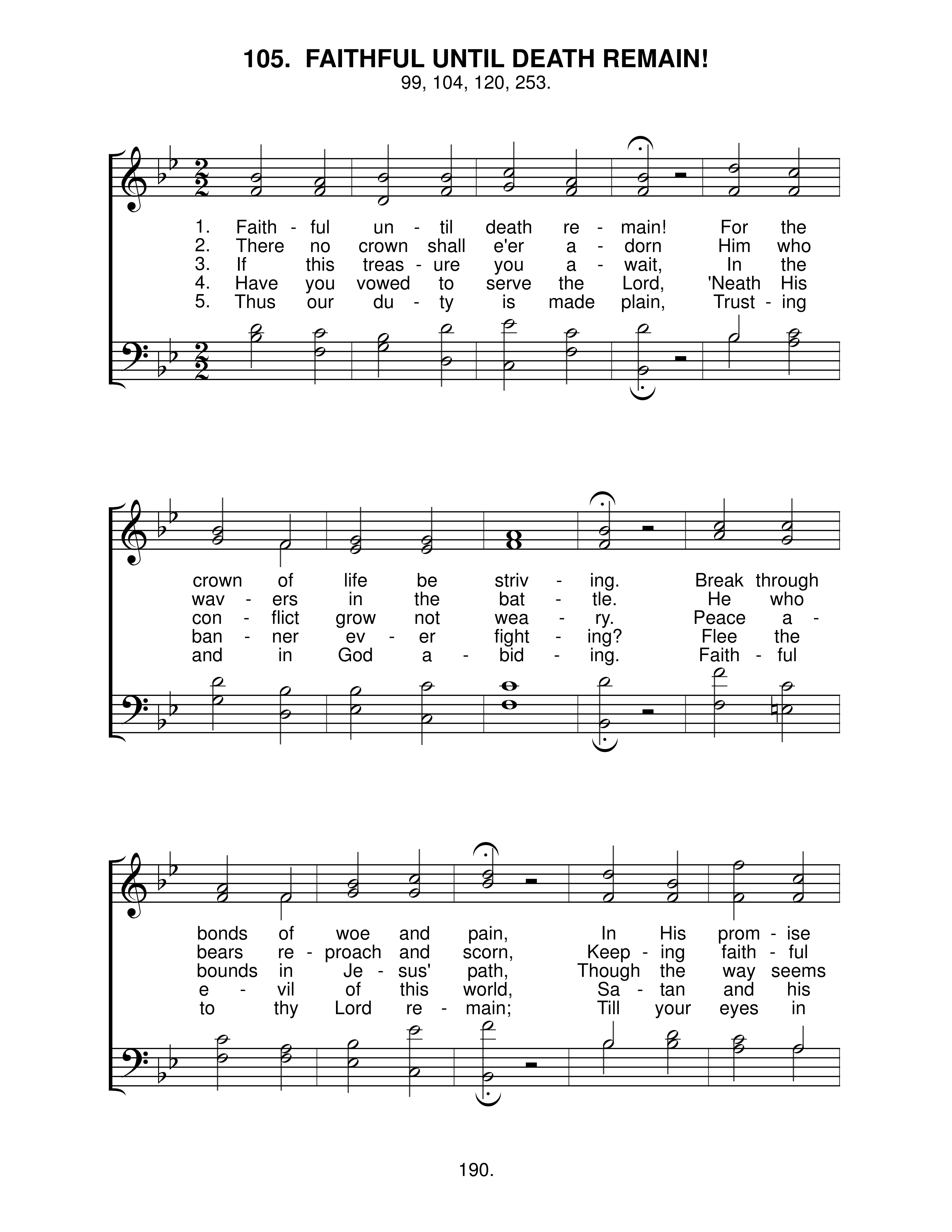 Faithful Until Death Remain (#105) page 1