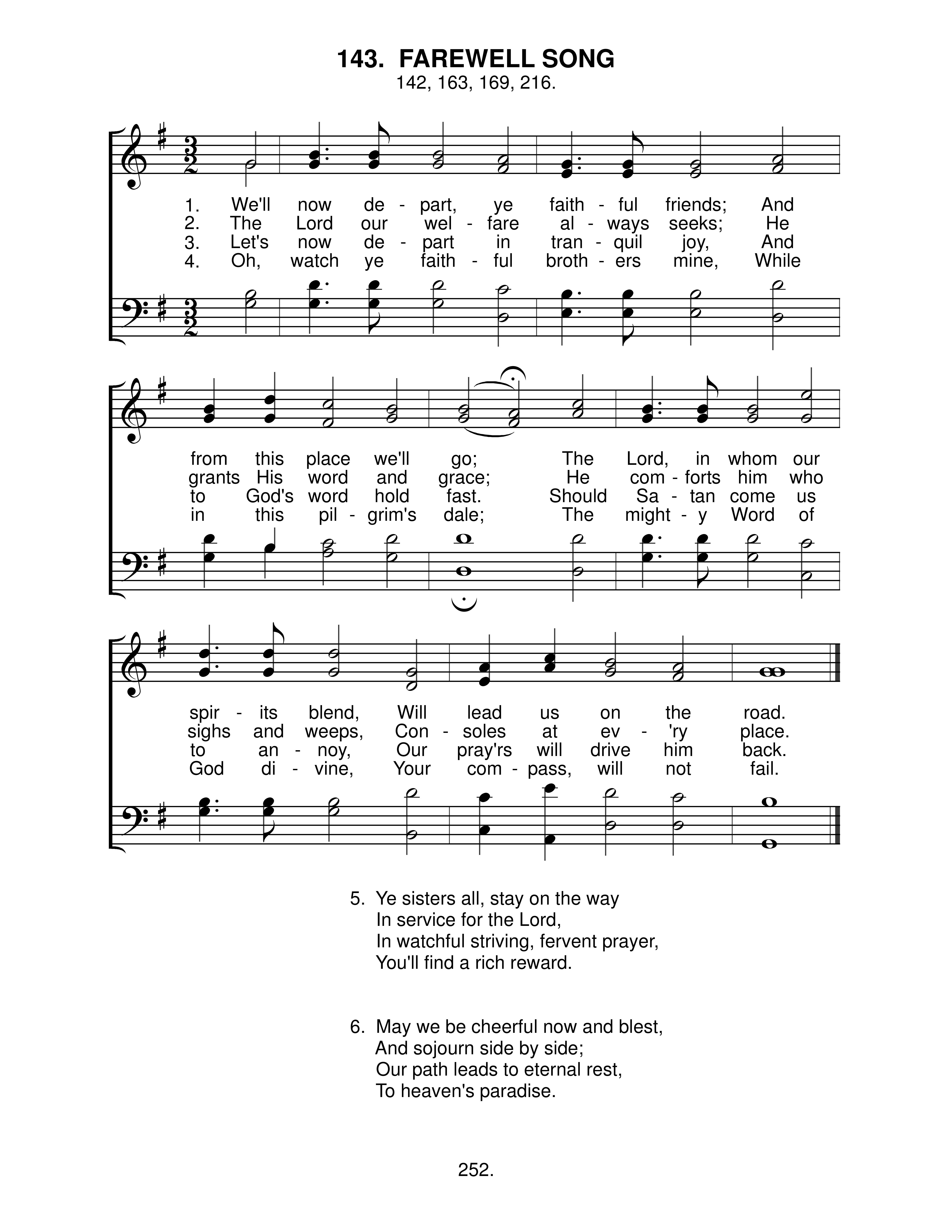 Farewell Song (#143)