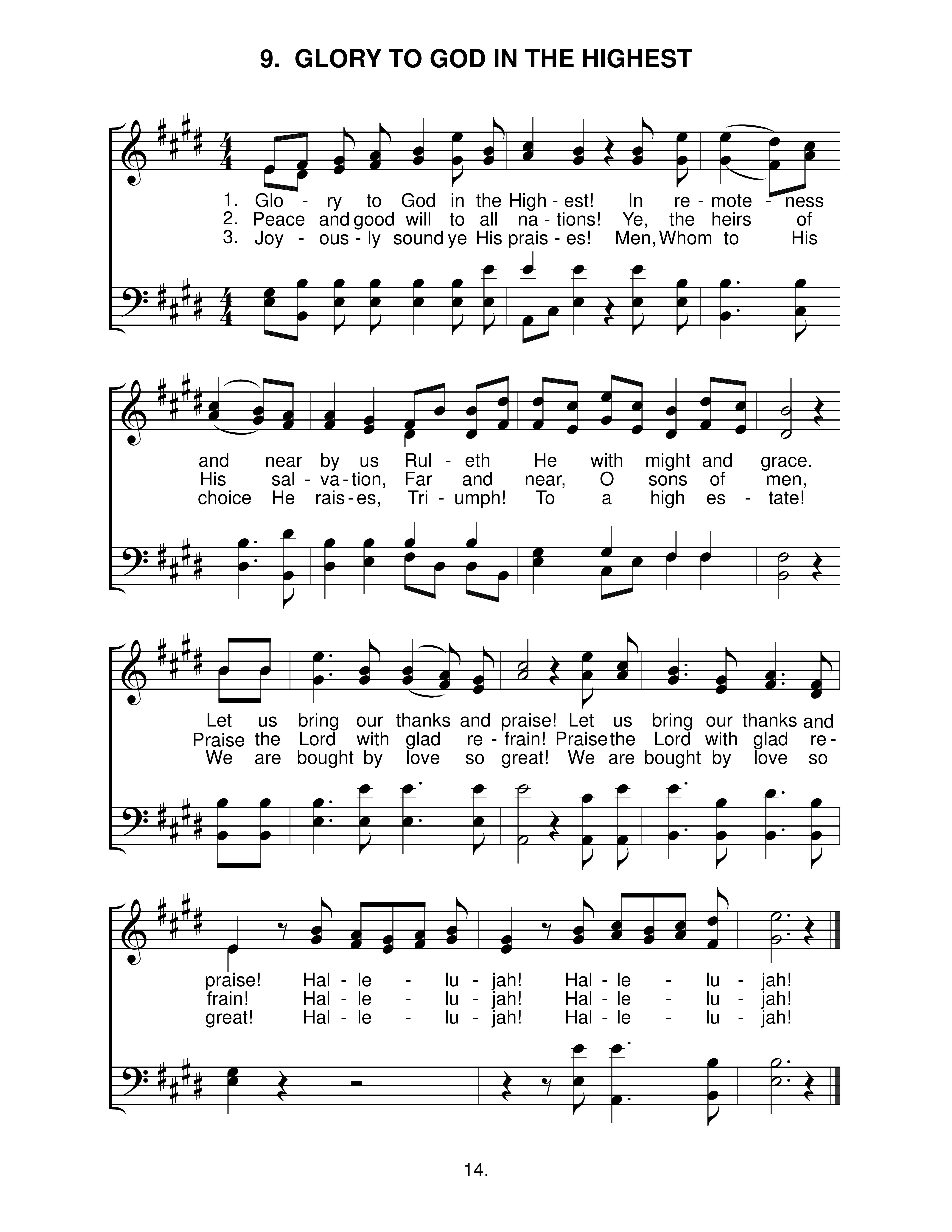 Glory To God In The Highest (#9)