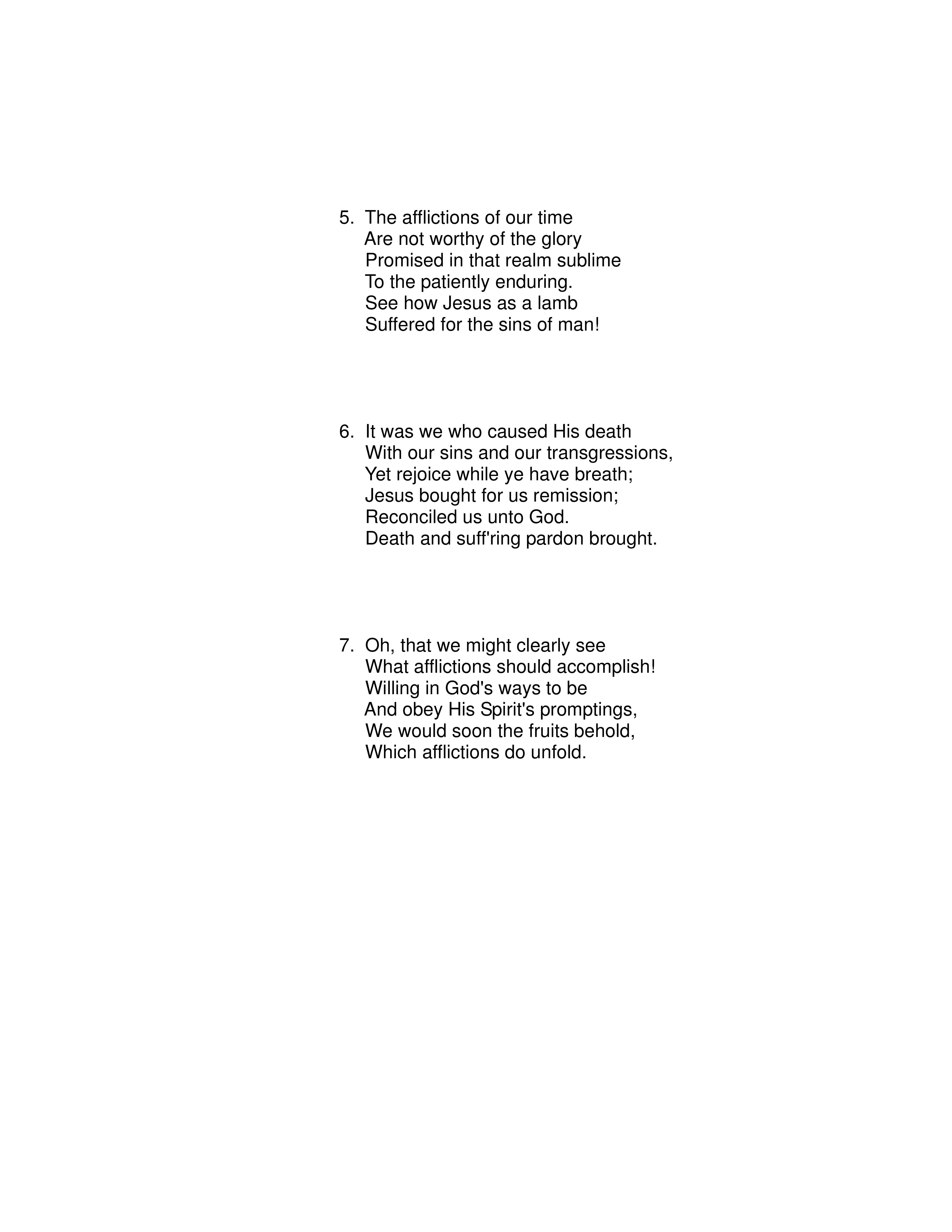 God's Love In Affliction (#243) page 2