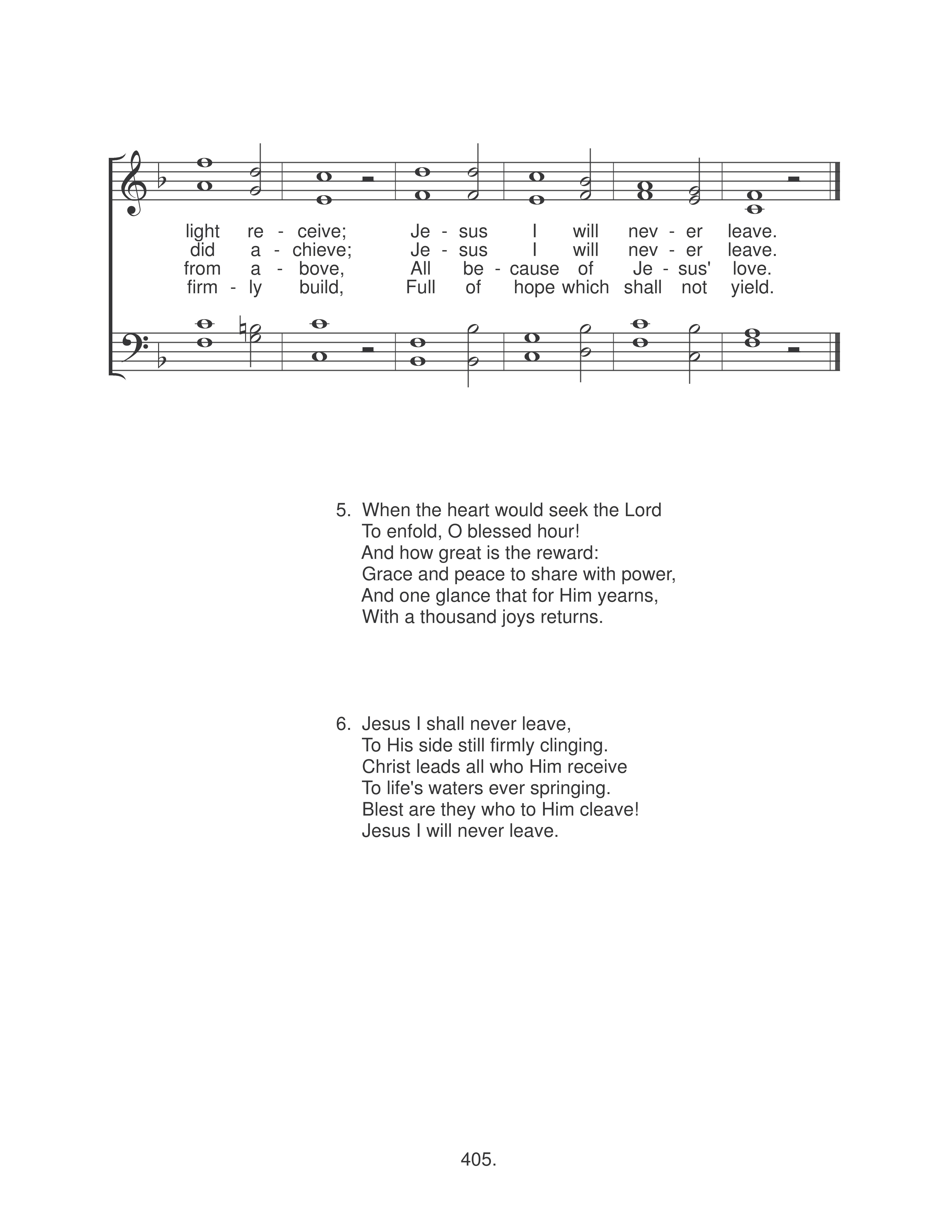 Jesus I Will Never Leave (#228) page 2