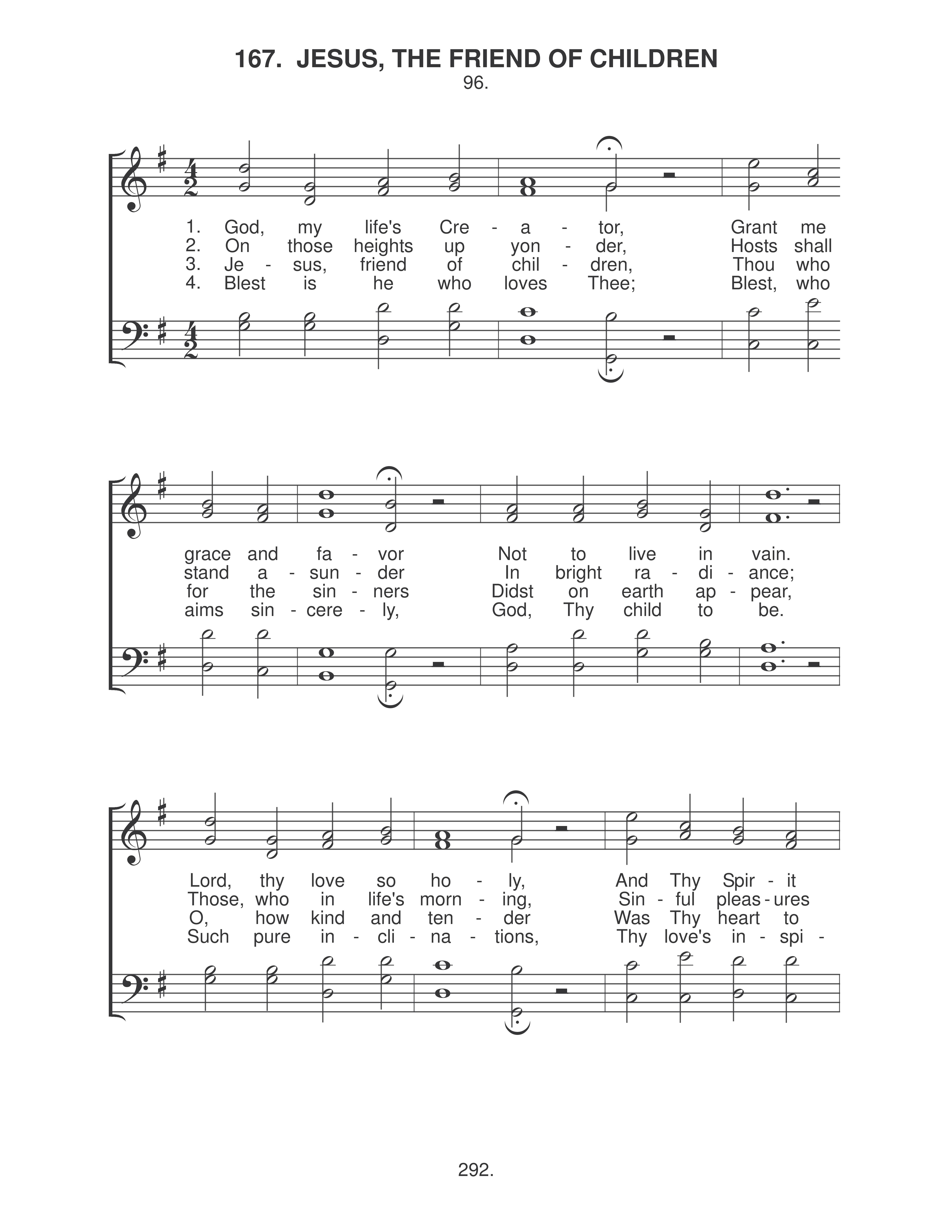 Jesus, The Friend Of Children (#167) page 1