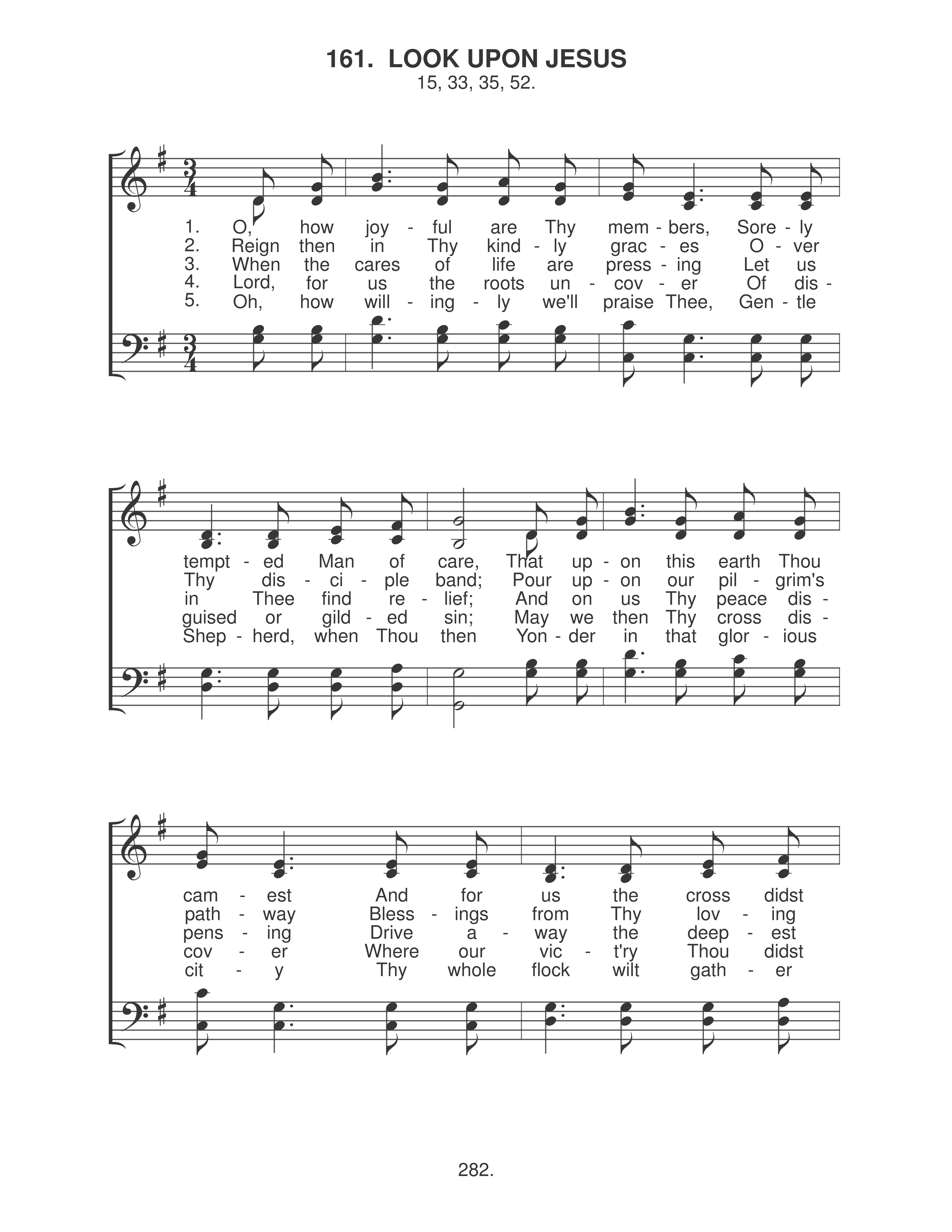 Look Upon Jesus (#161) page 1