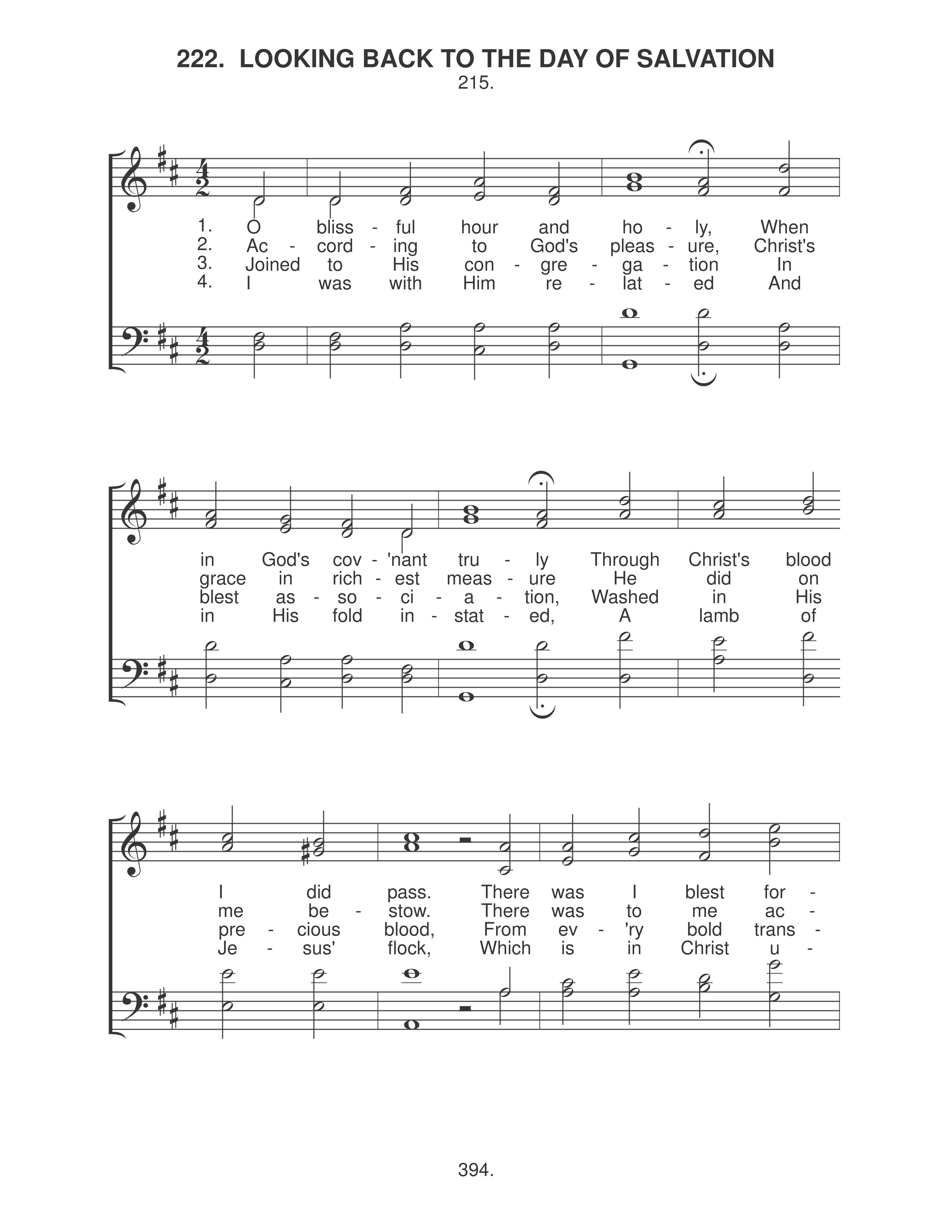 Looking Back To The Day Of Salvation (#222) page 1