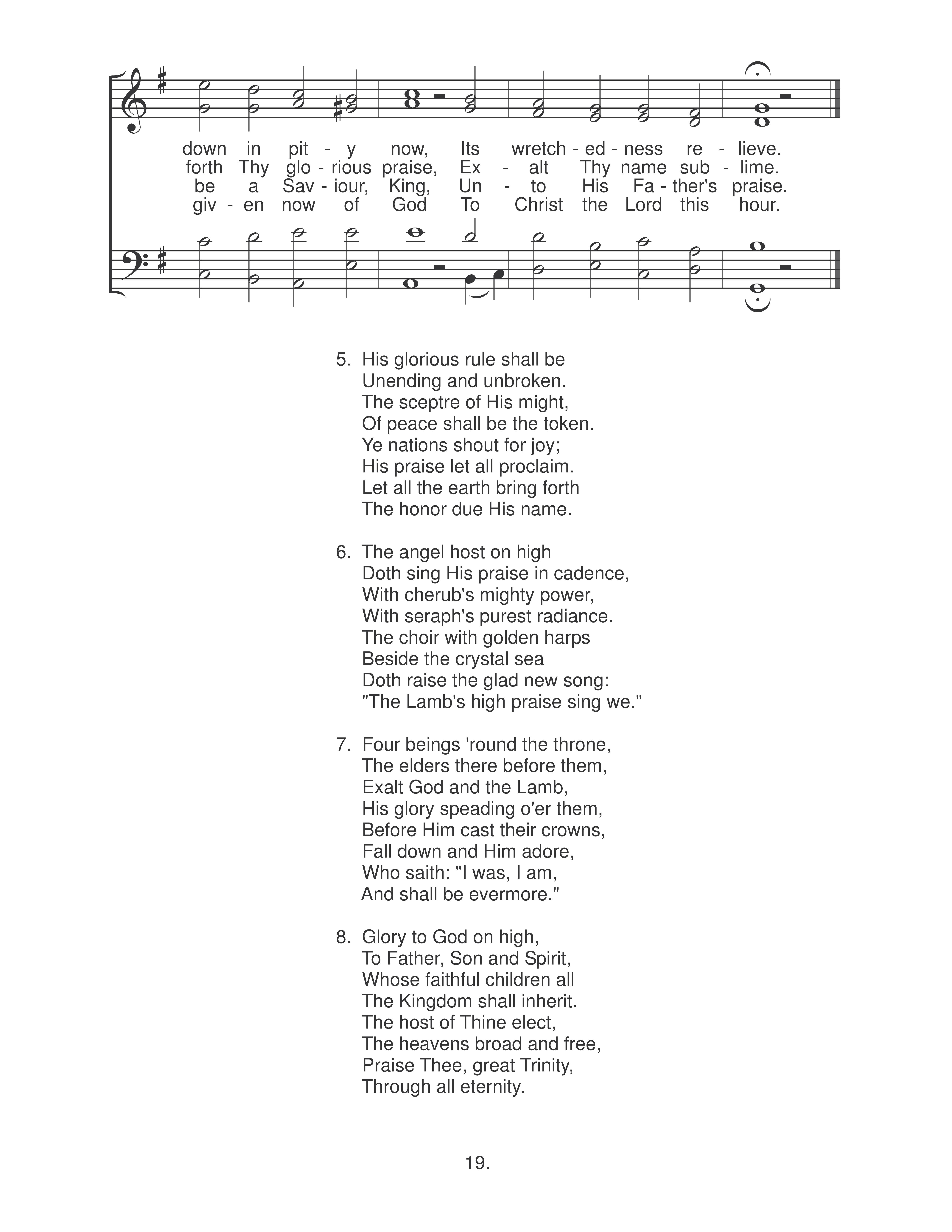 Lord Jesus, Thou Art King (#12) page 2