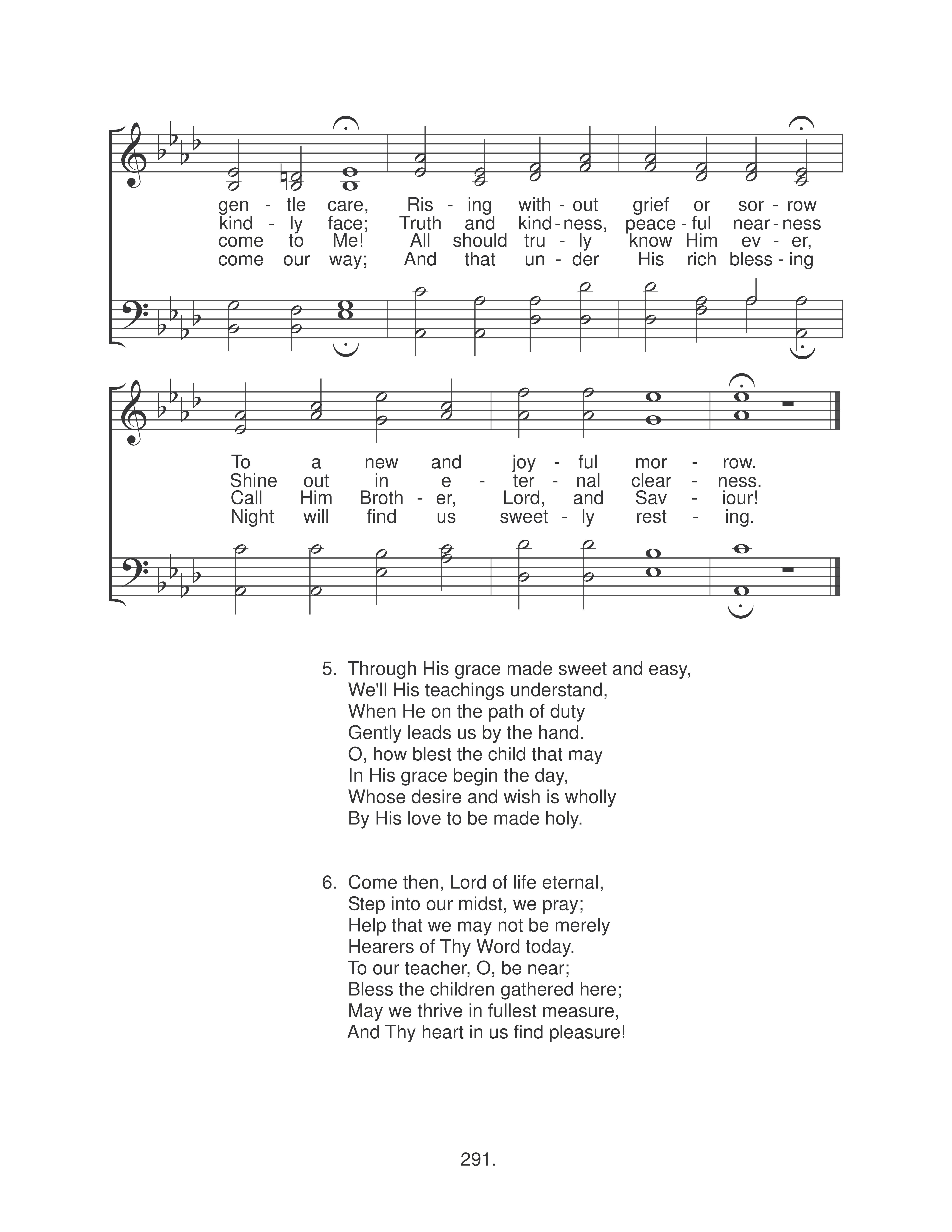 Morning Hymn (#166) page 2