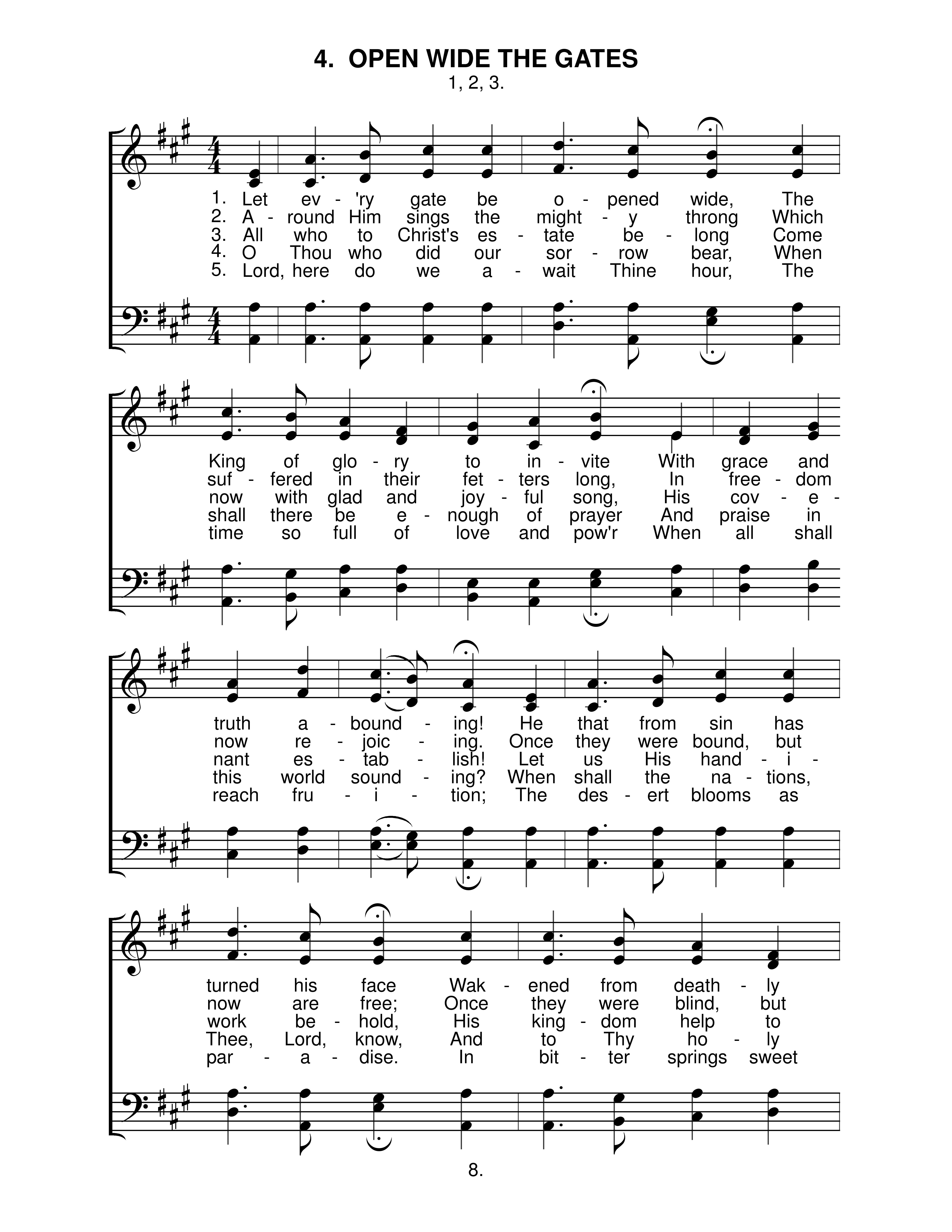 Open Wide The Gates (#4) page 1