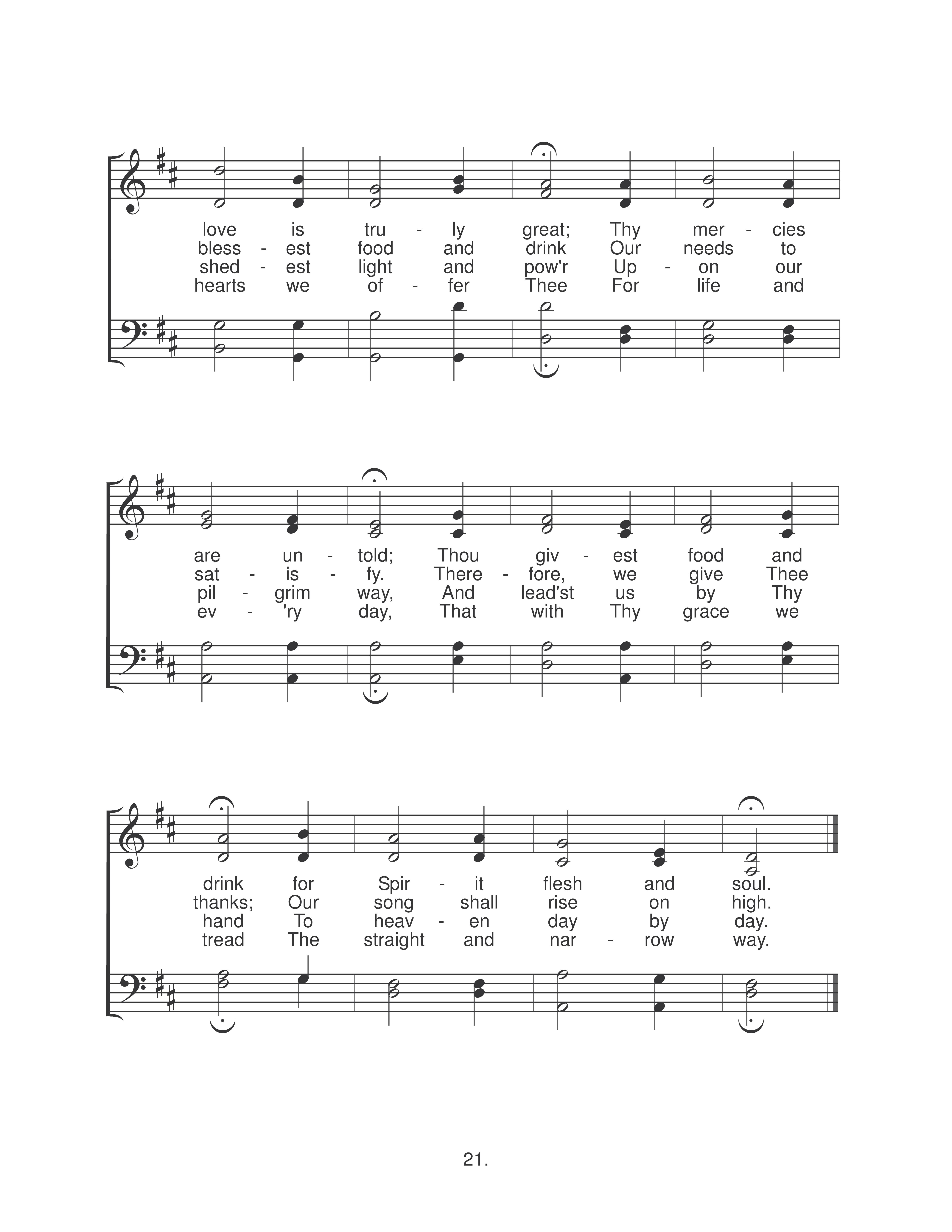 Praise And Thanks For God's Blessings (#13) page 2