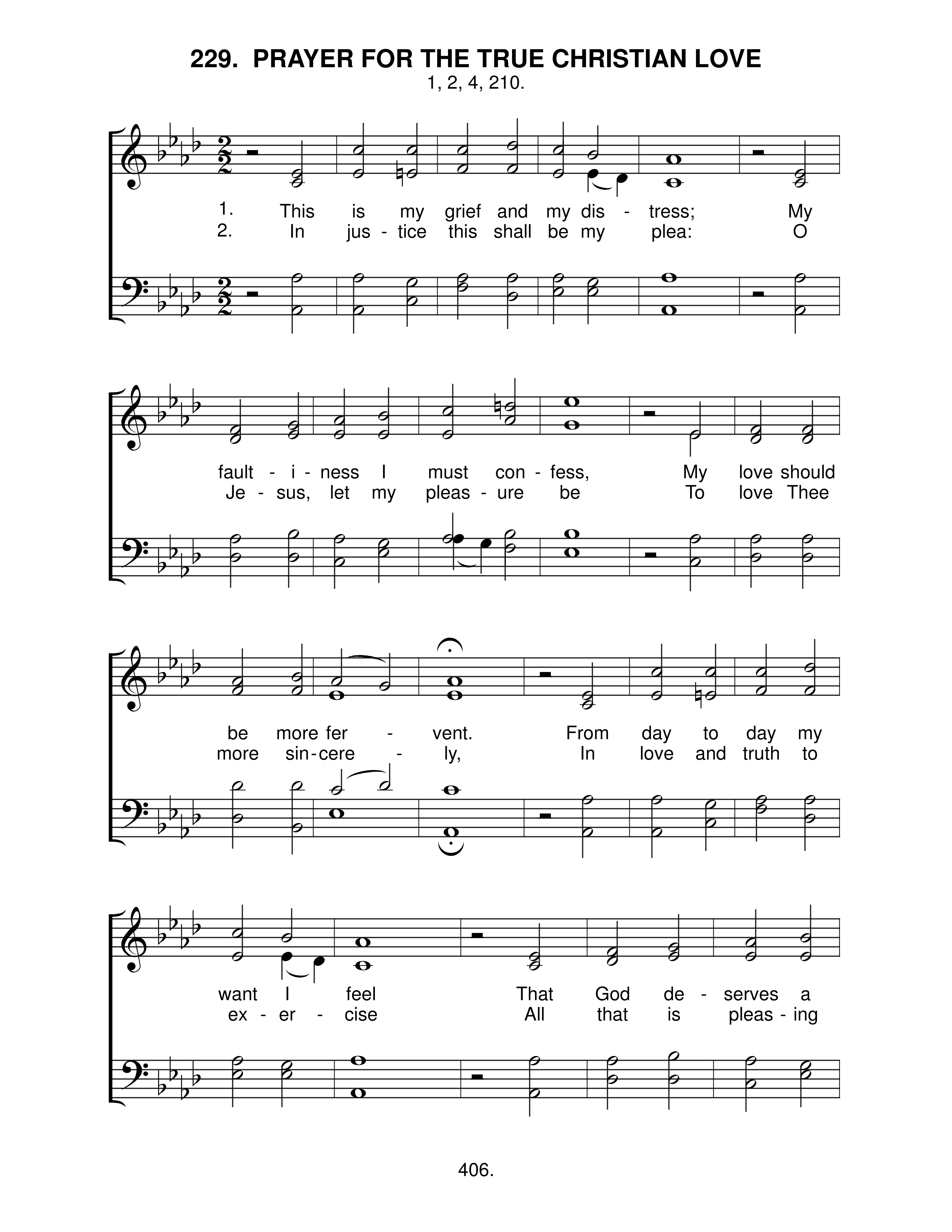 Prayer For The True Christian Love (#229) page 1