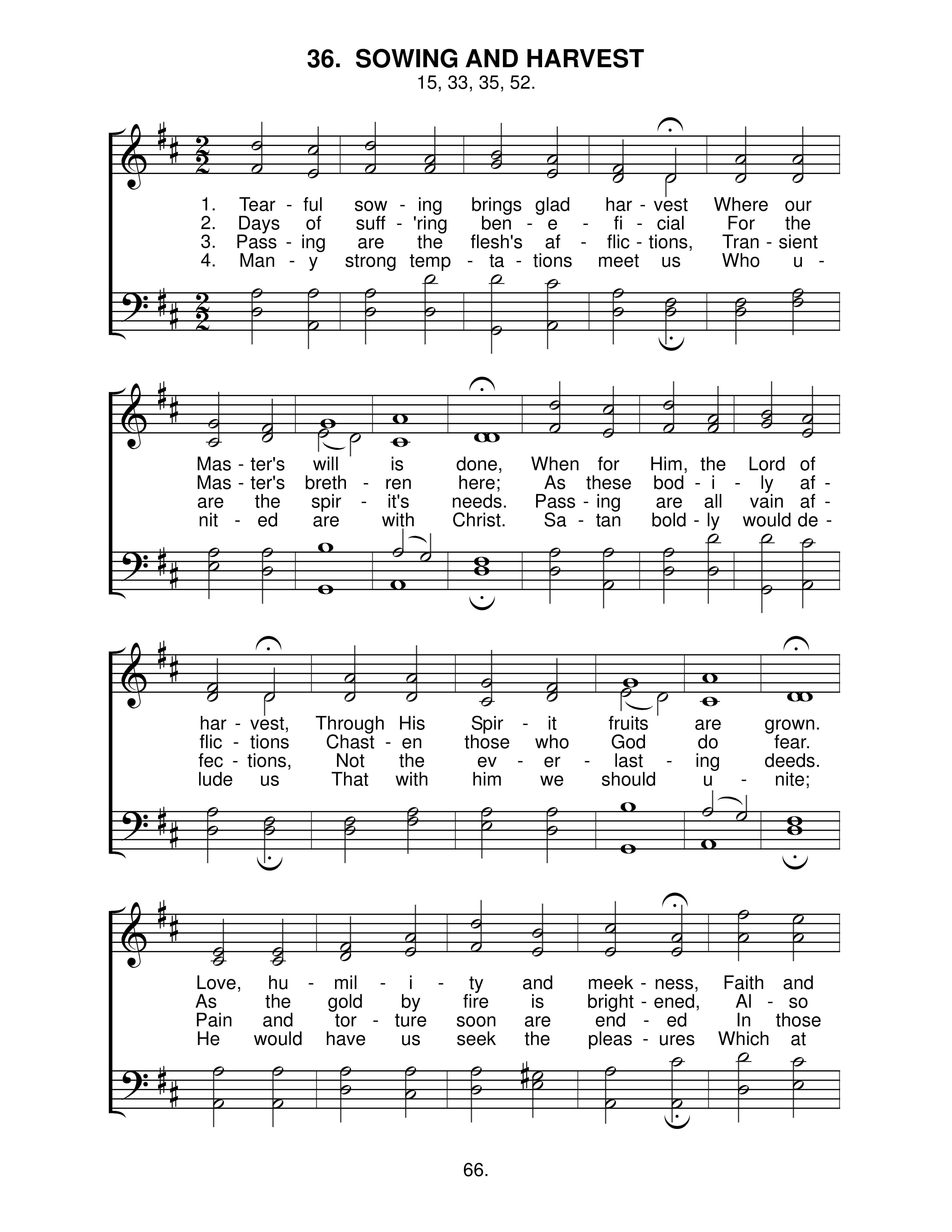 Sowing And Harvest (#36) page 1