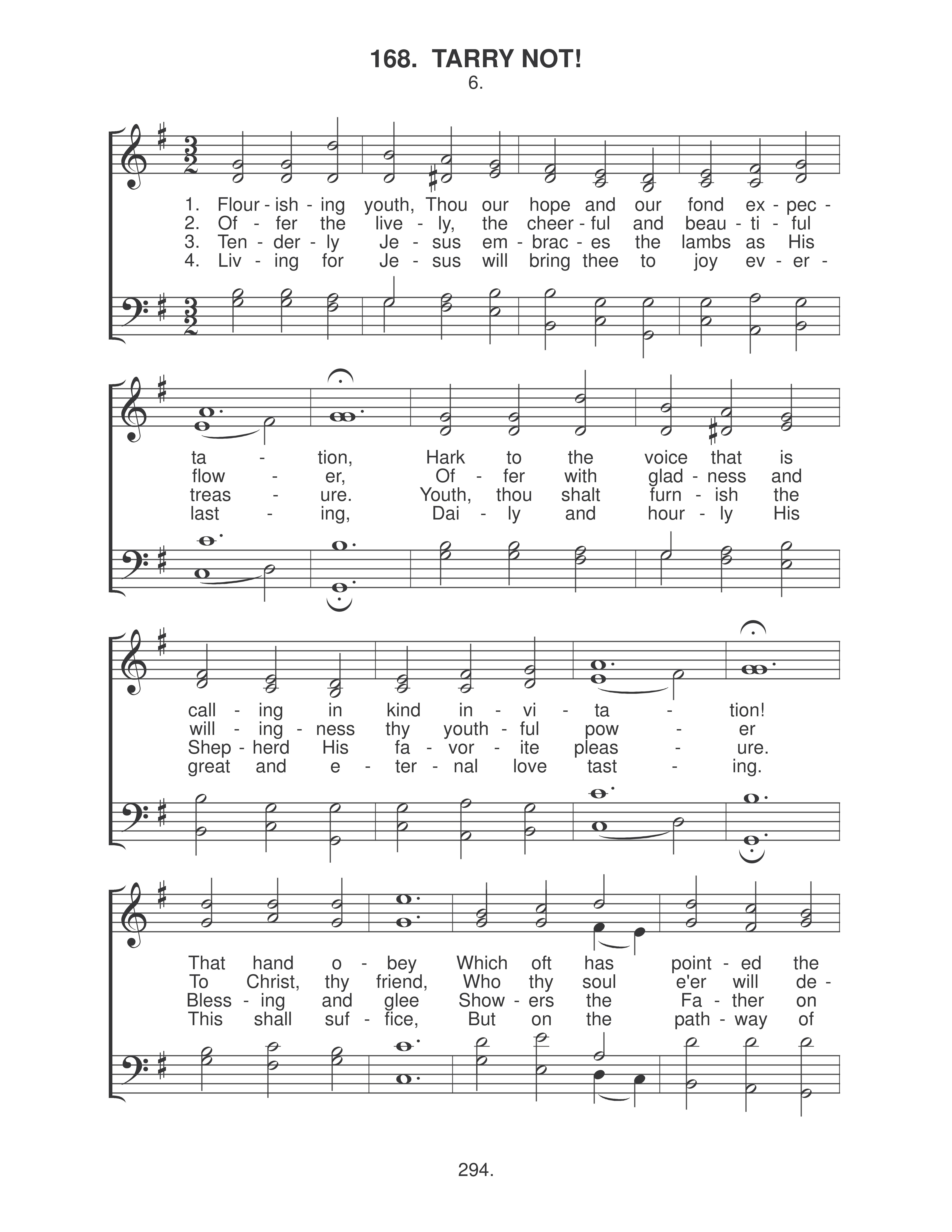 Tarry Not (#168) page 1
