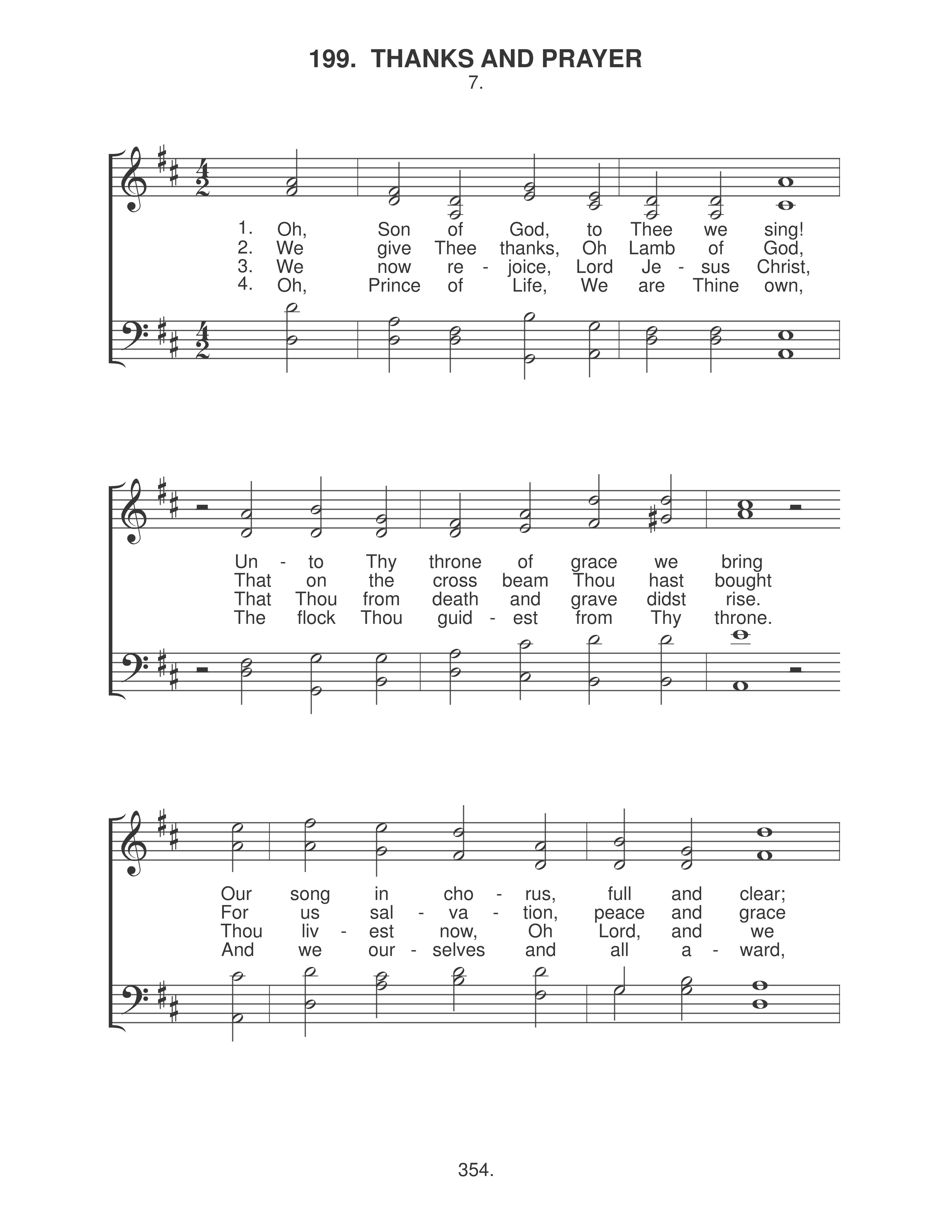 Thanks And Prayer (#199) page 1