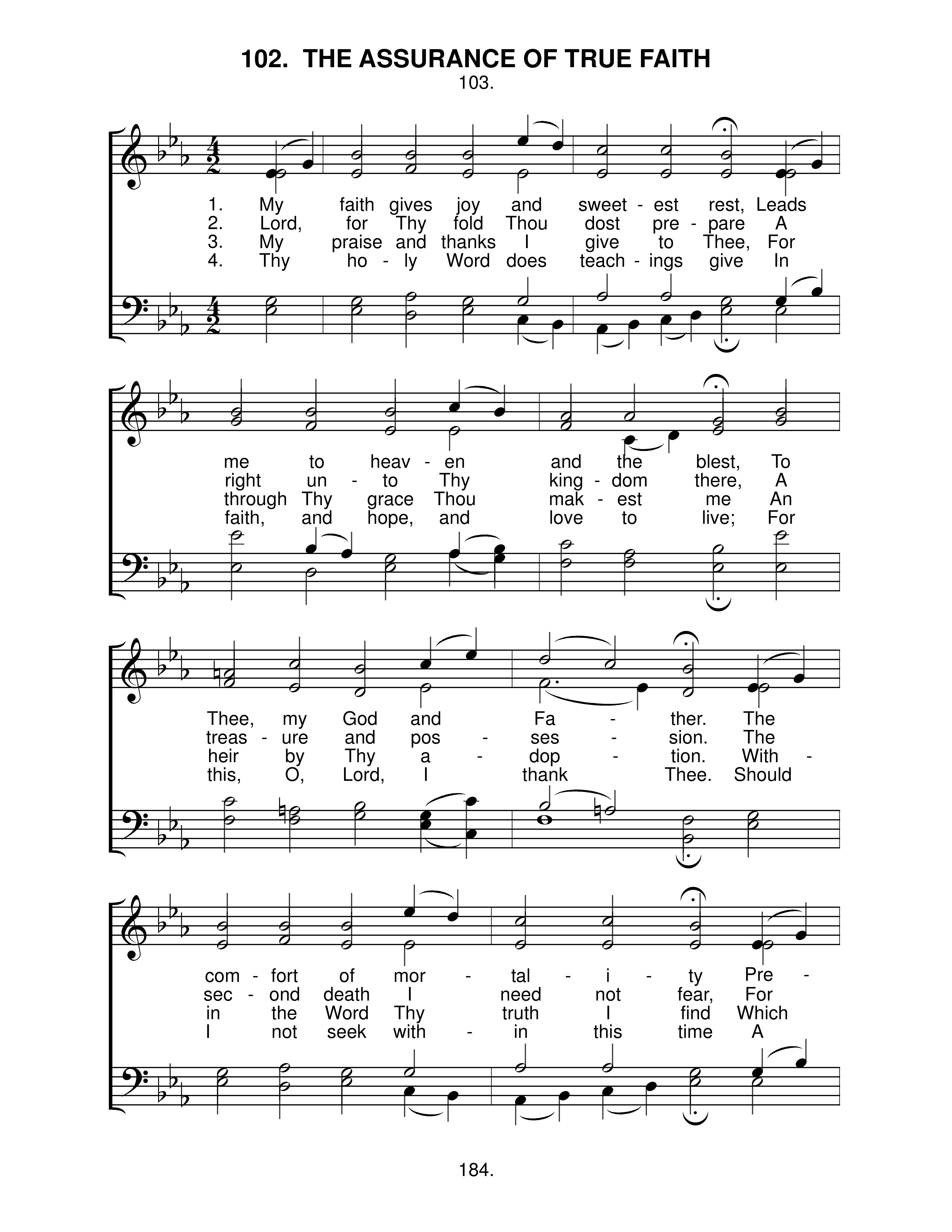 The Assurance Of True Faith (#102) page 1