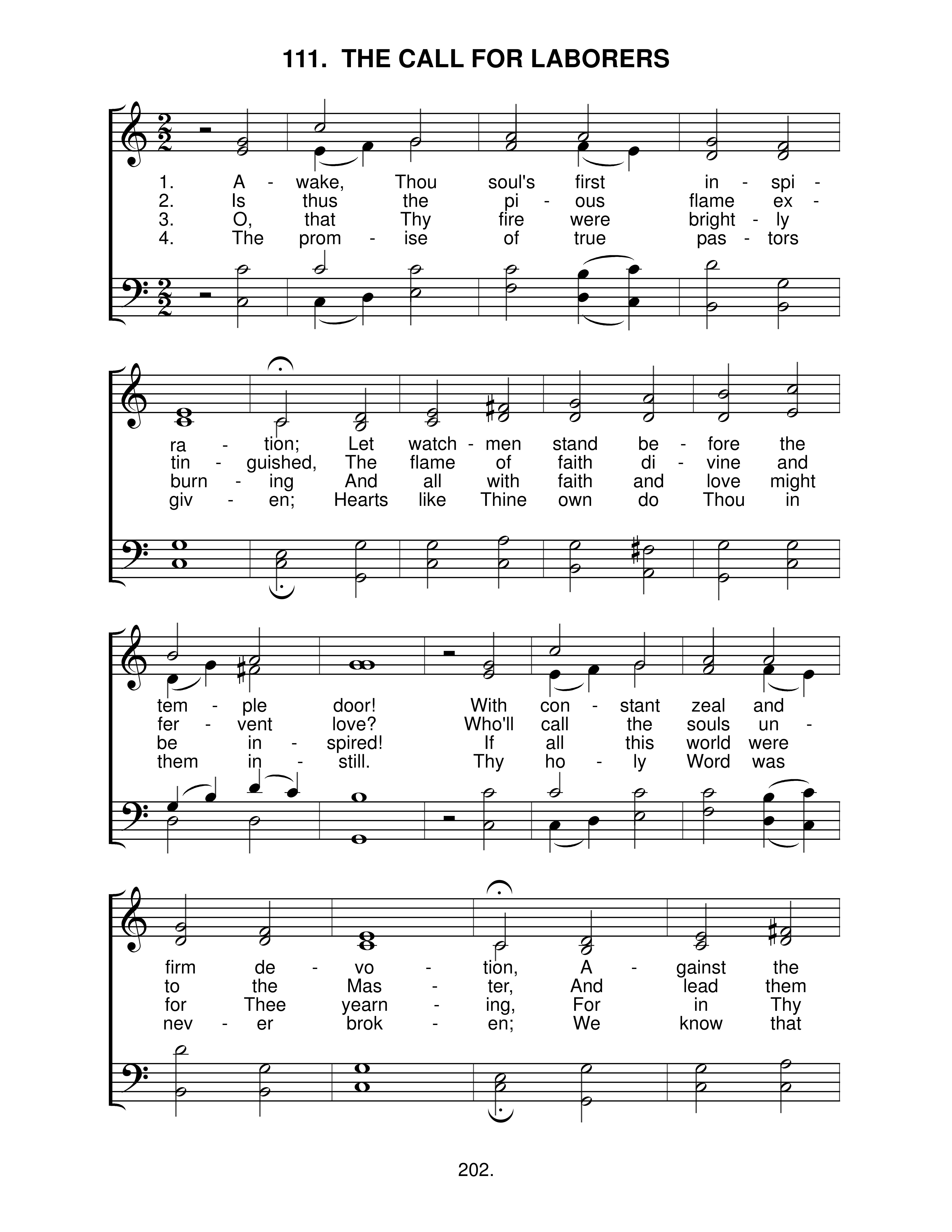 The Call For Laborers (#111) page 1