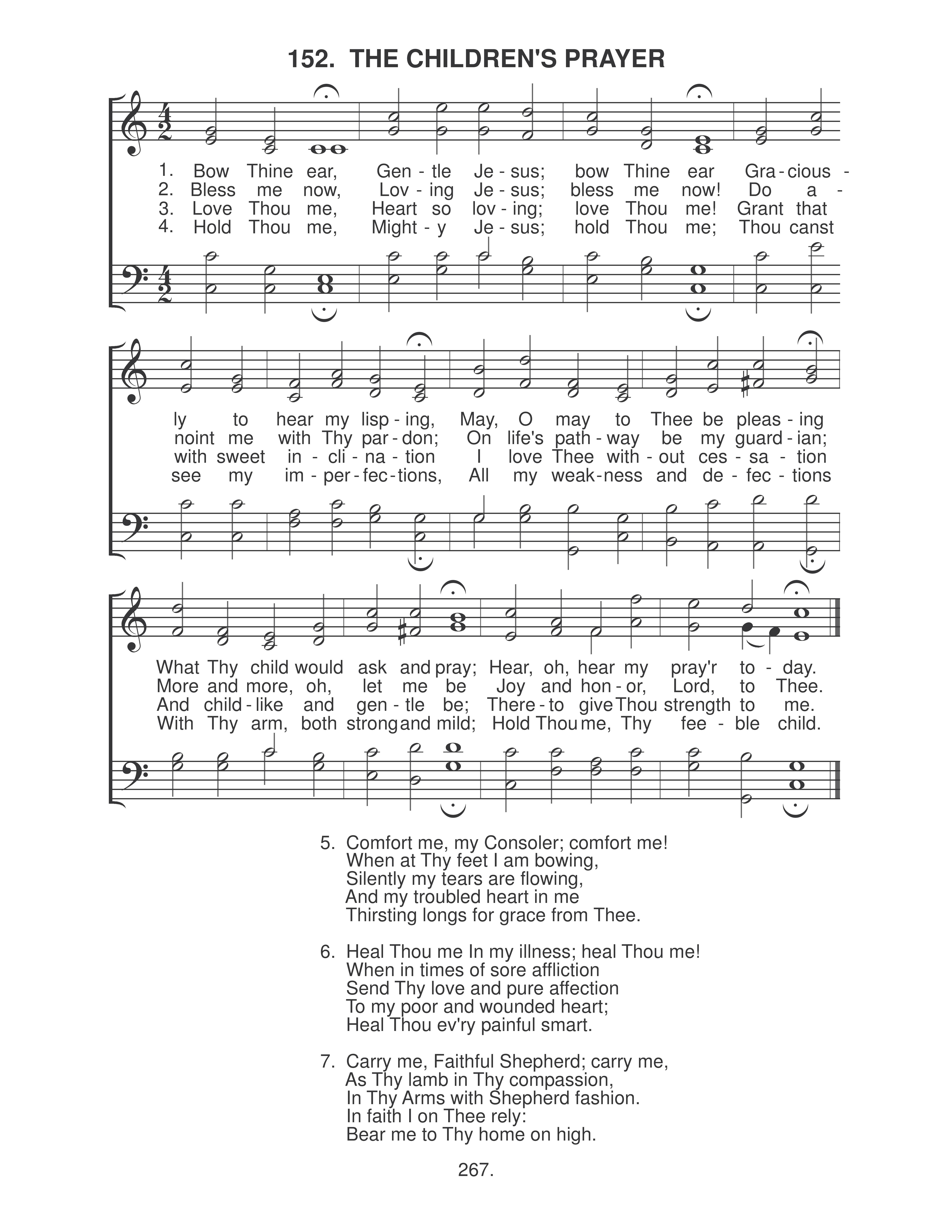 The Children's Prayer (#152)