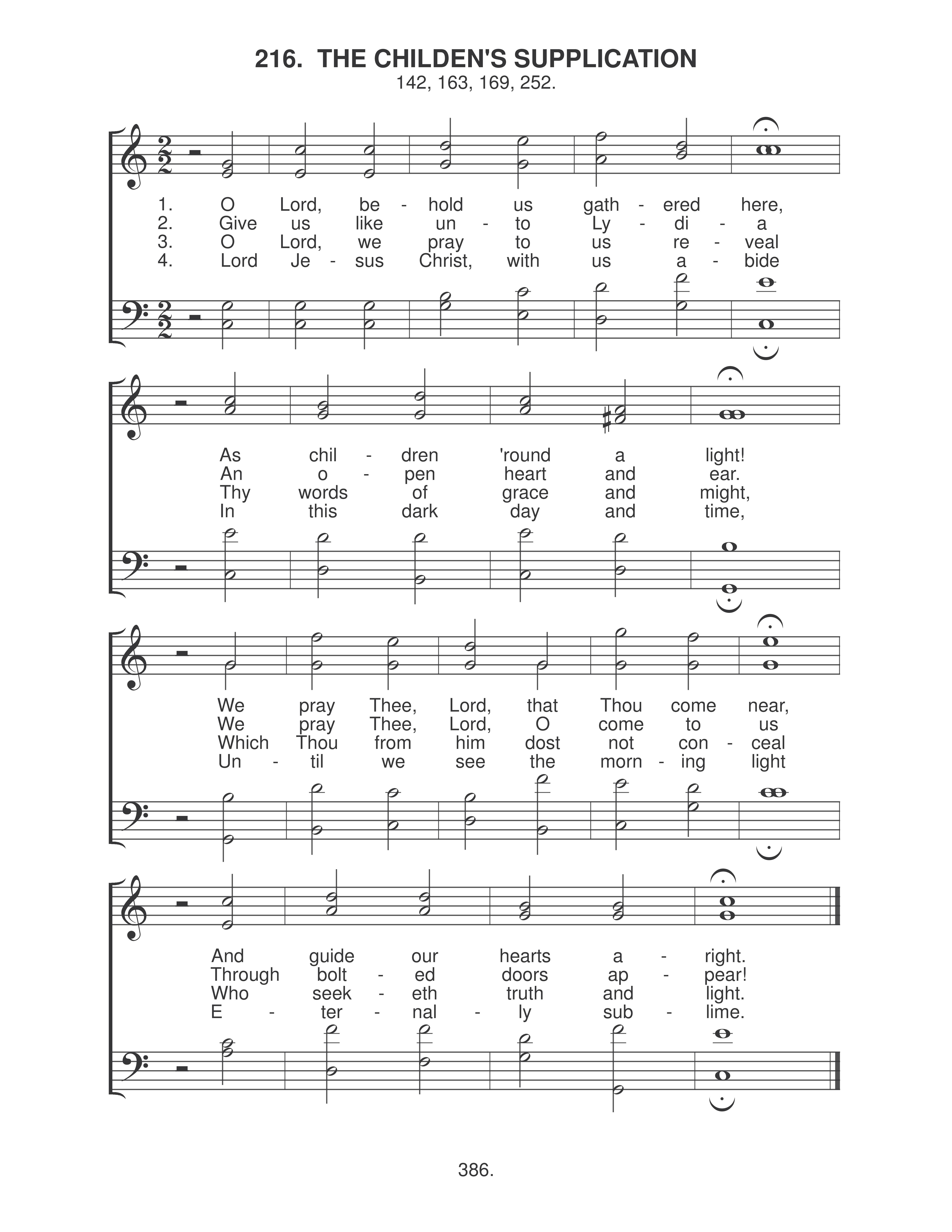 The Children's Supplication (#216)