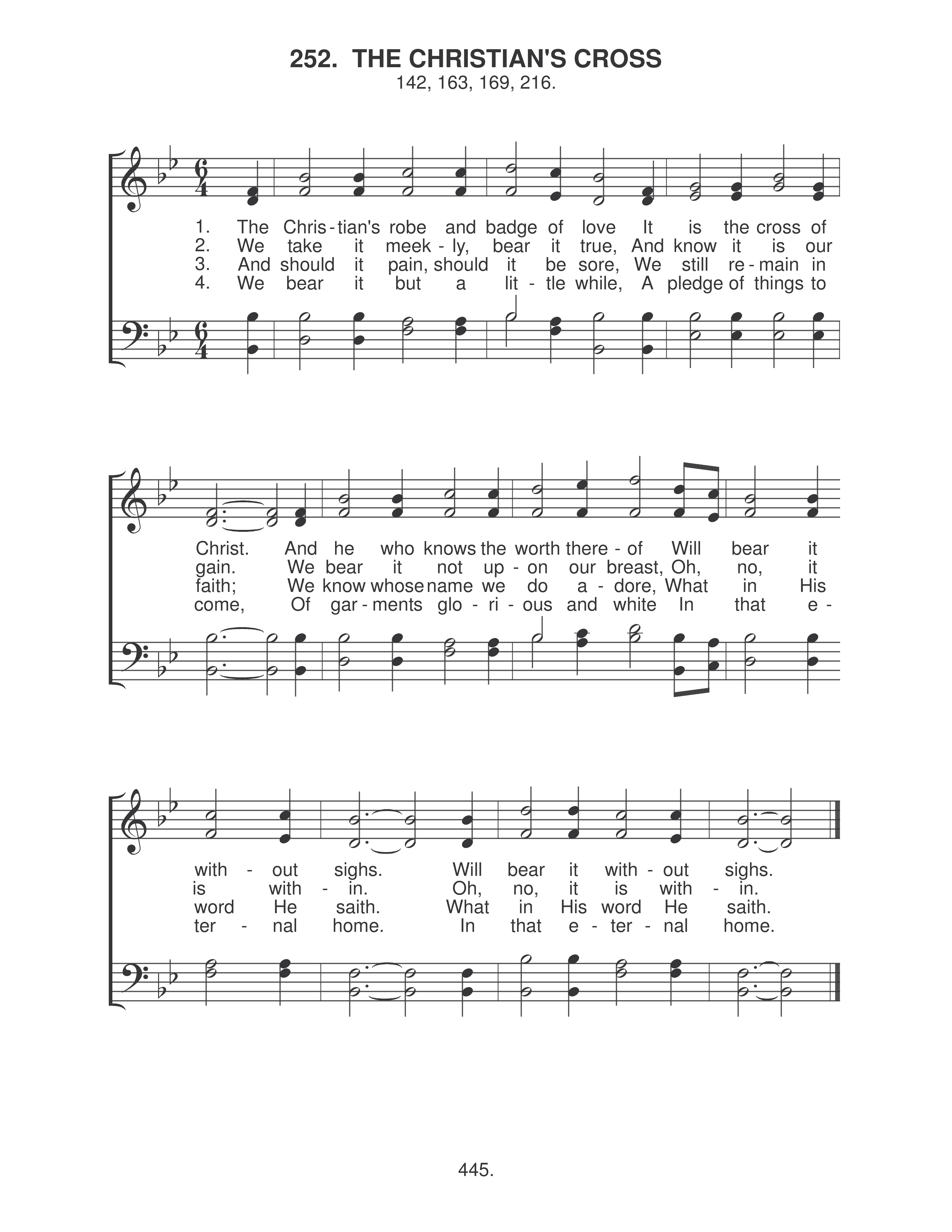 The Christian's Cross (#252)