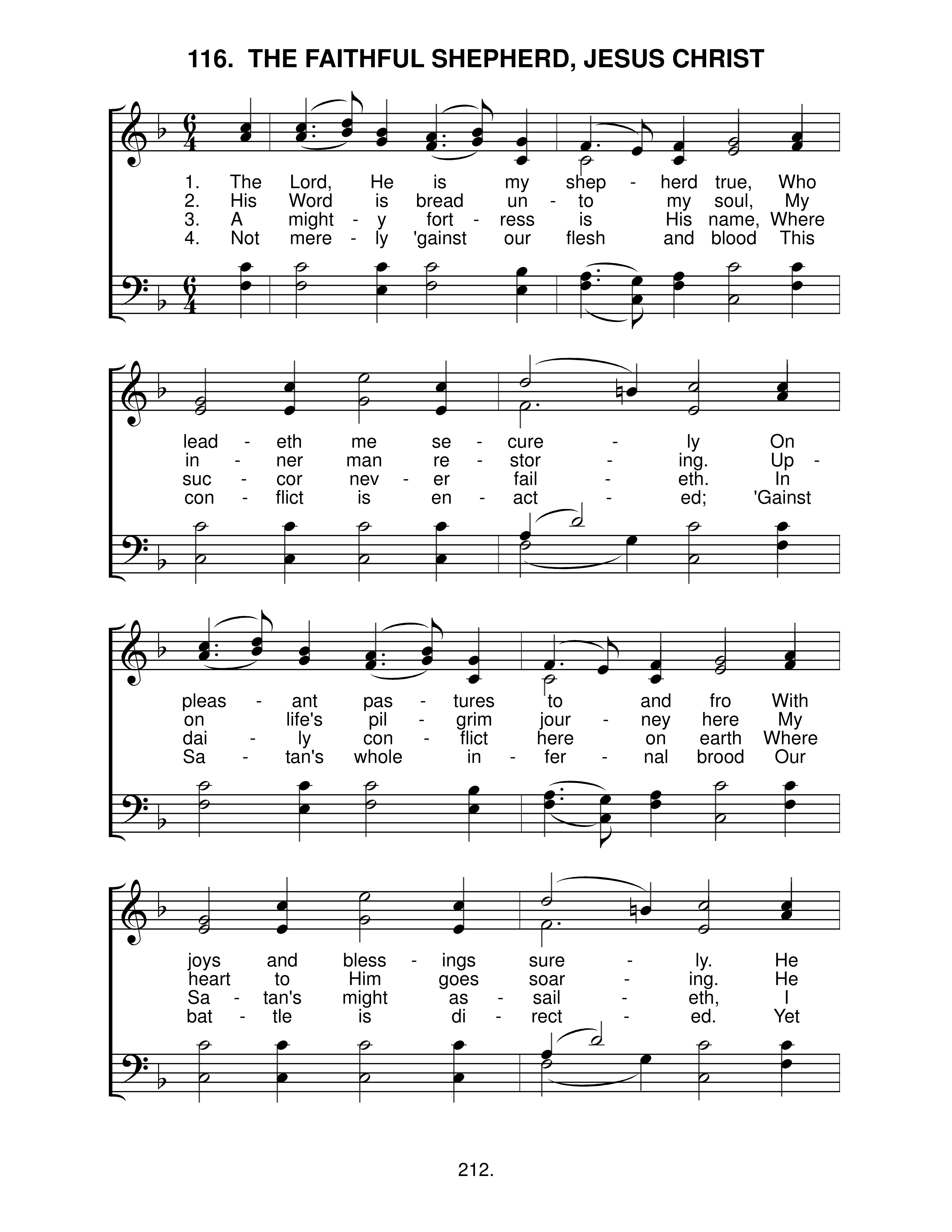 The Faithful Shepherd, Jesus Christ (#116) page 1