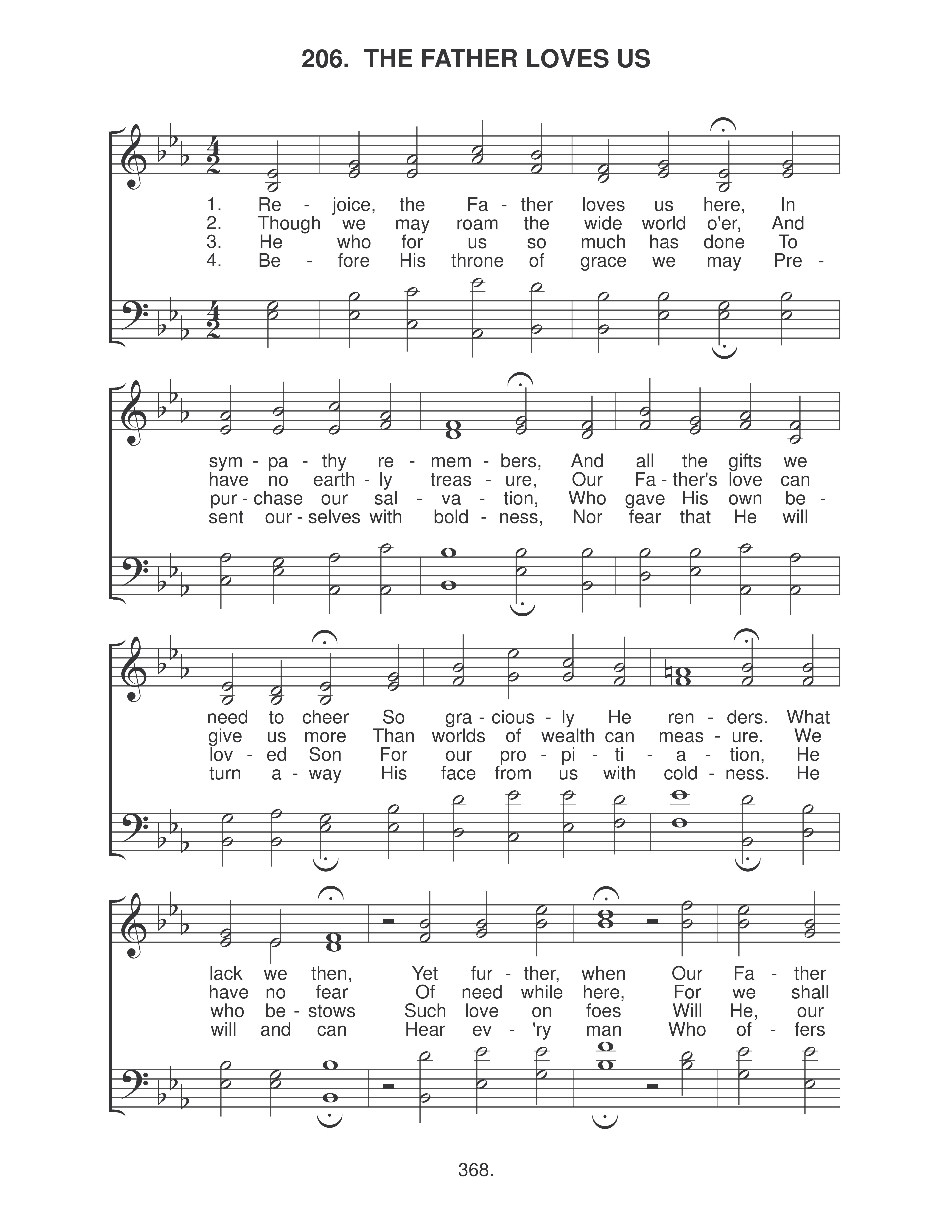 The Father Loves Us (#206) page 1