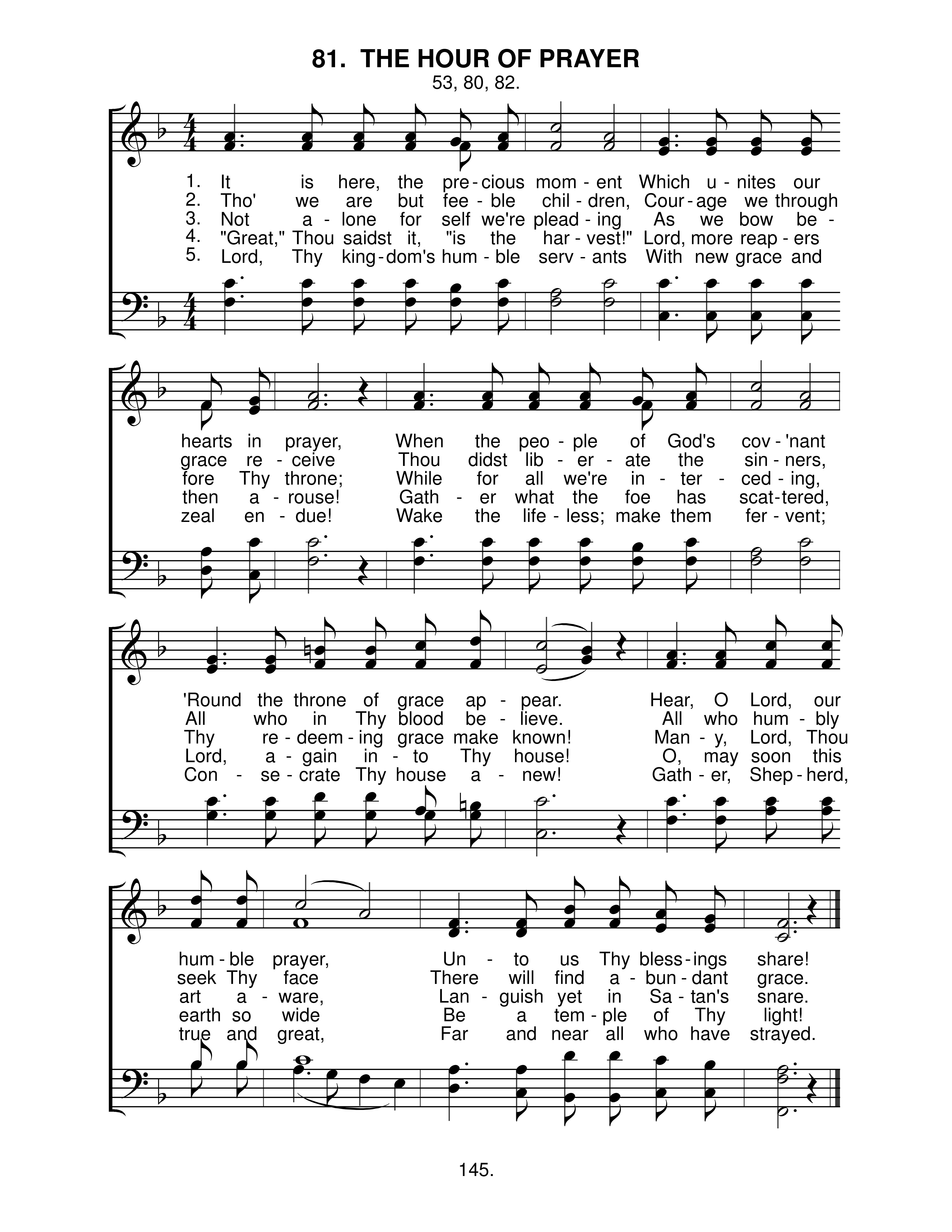 The Hour Of Prayer (#81)