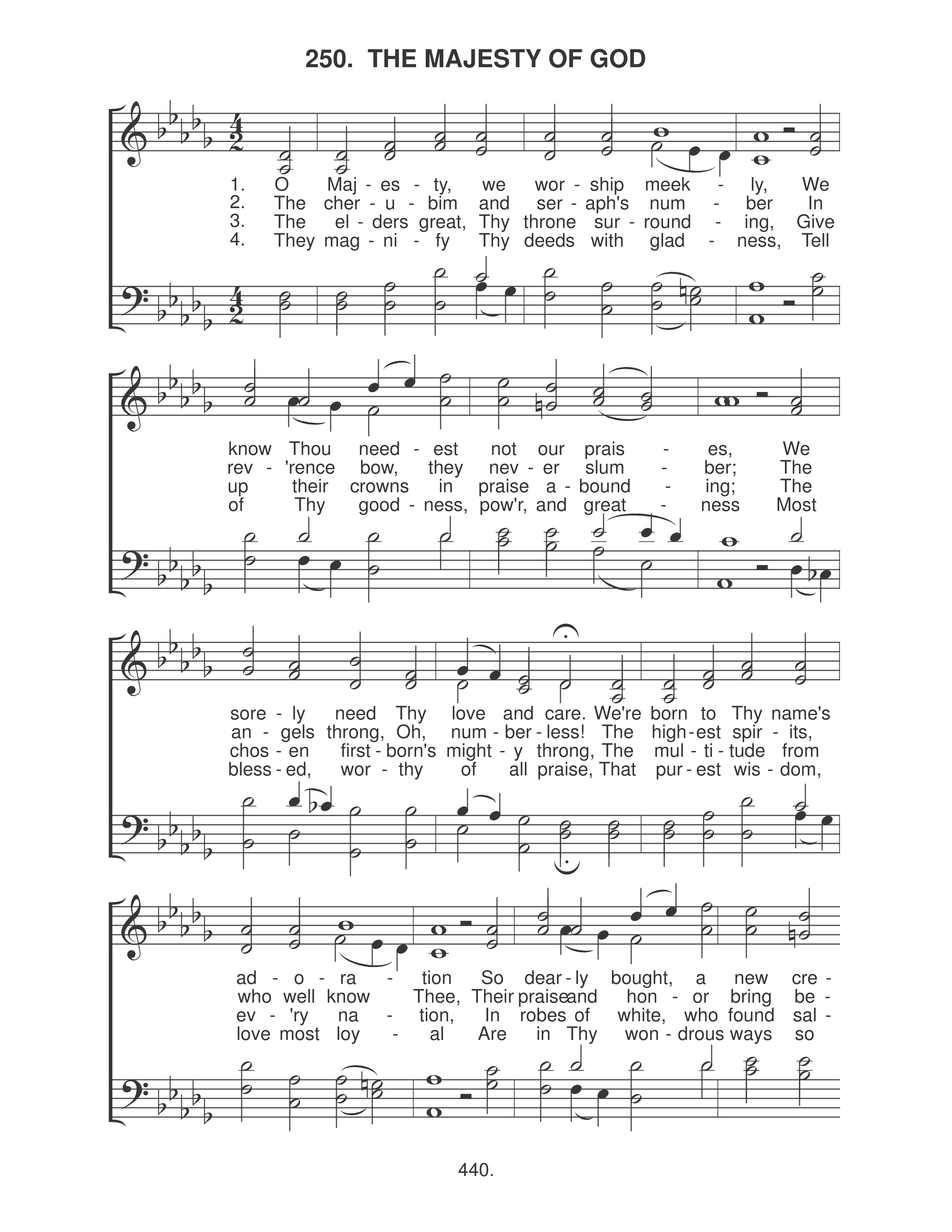 The Majesty Of God (#250) page 1