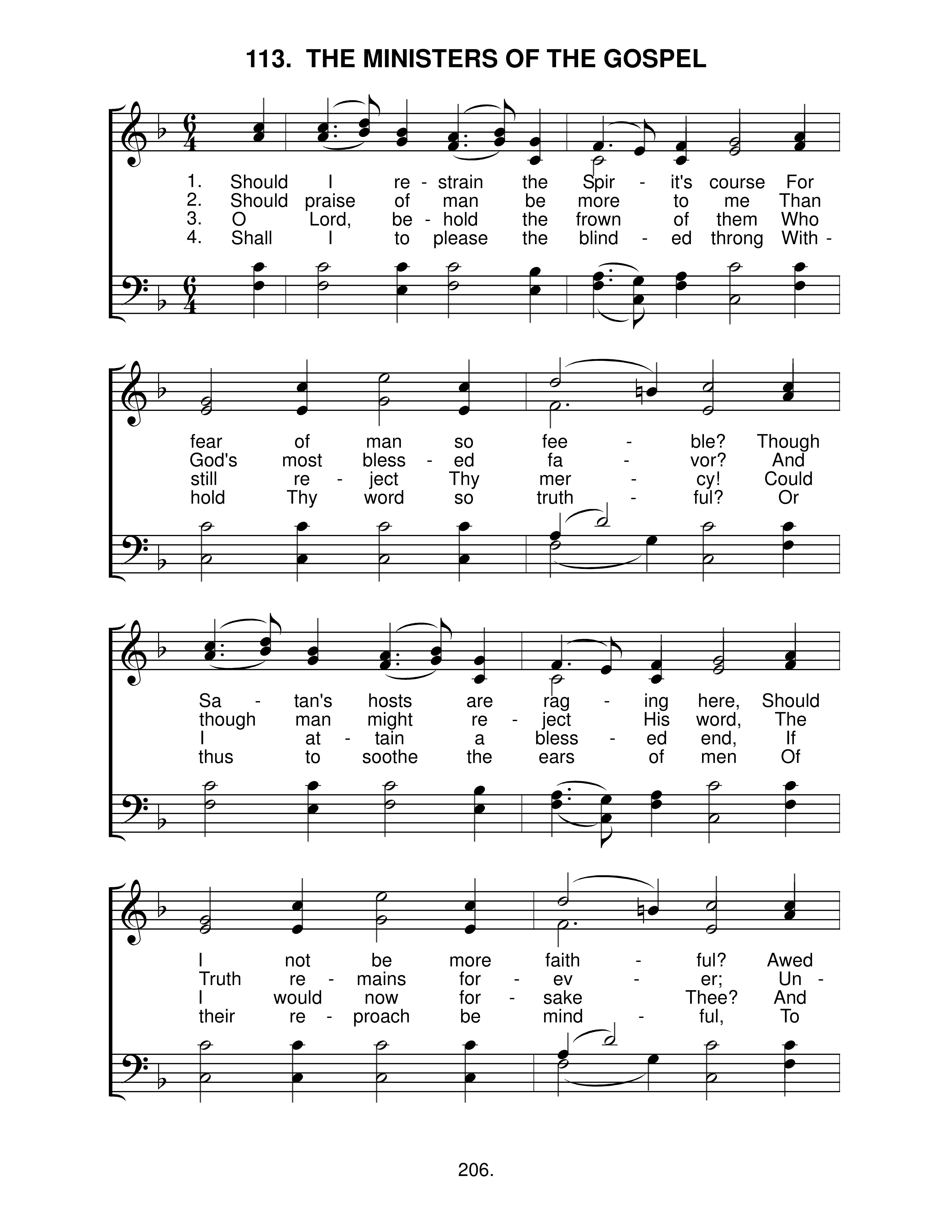 The Ministers Of The Gospel (#113) page 1