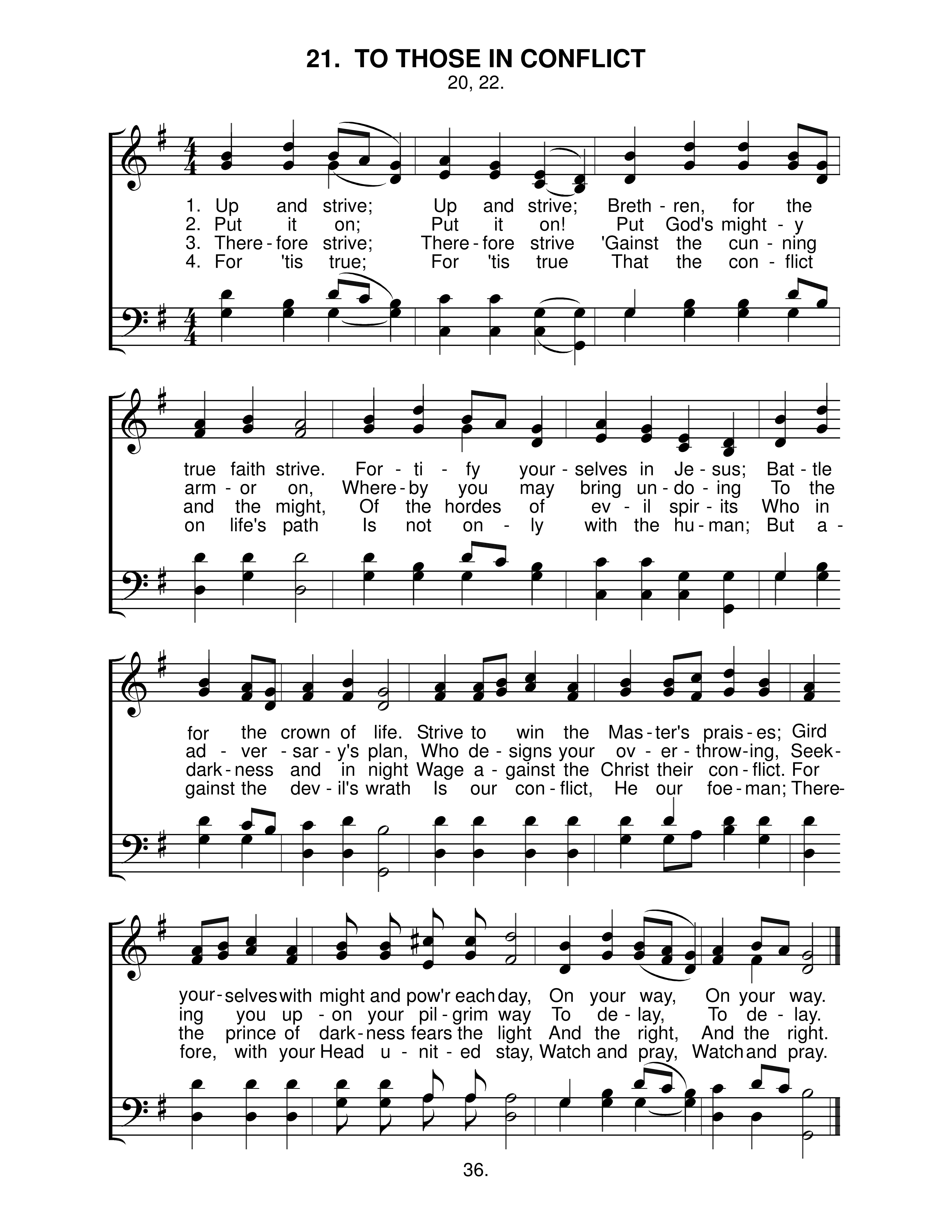 To Those In Conflict (#21) page 1