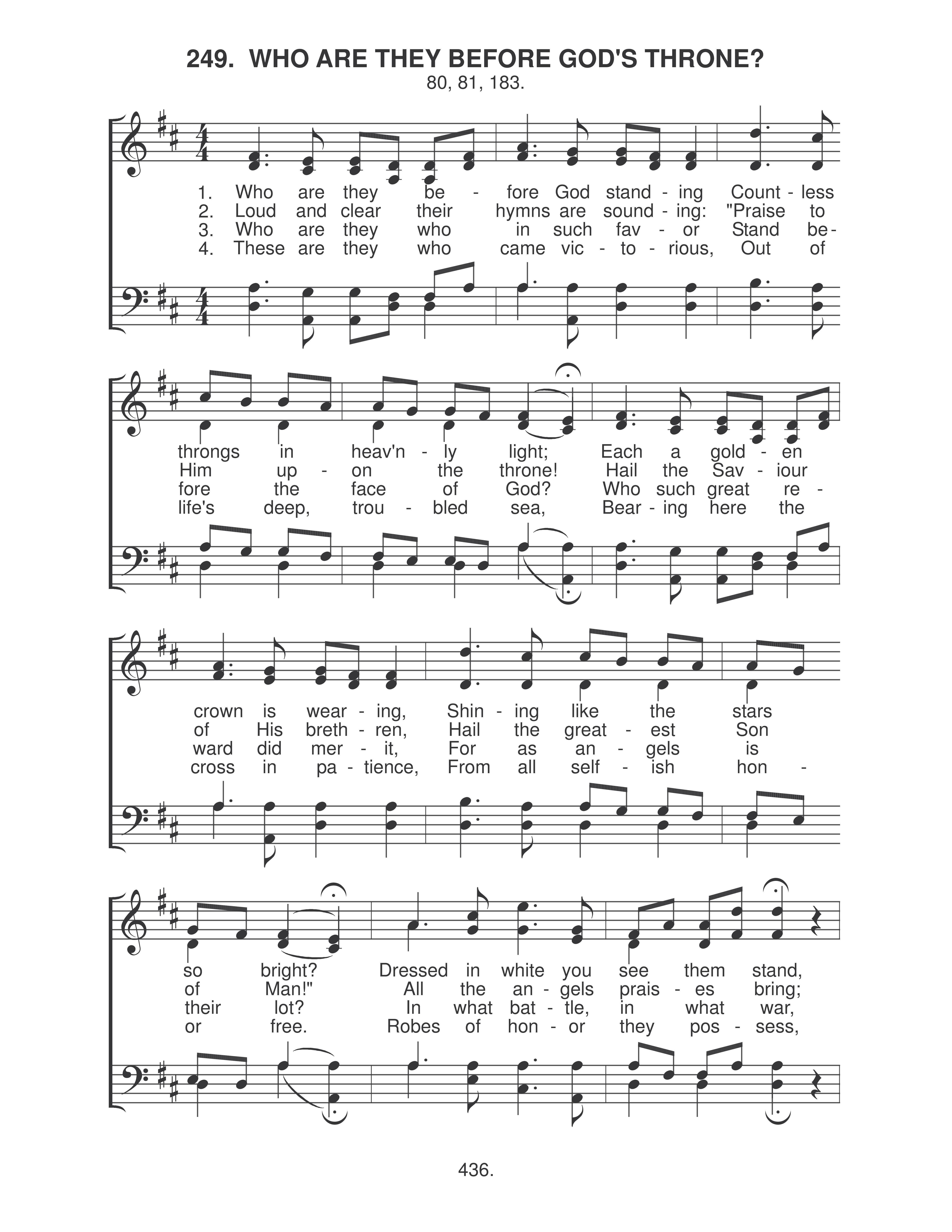 Who Are They Before God's Throne (#249) page 1